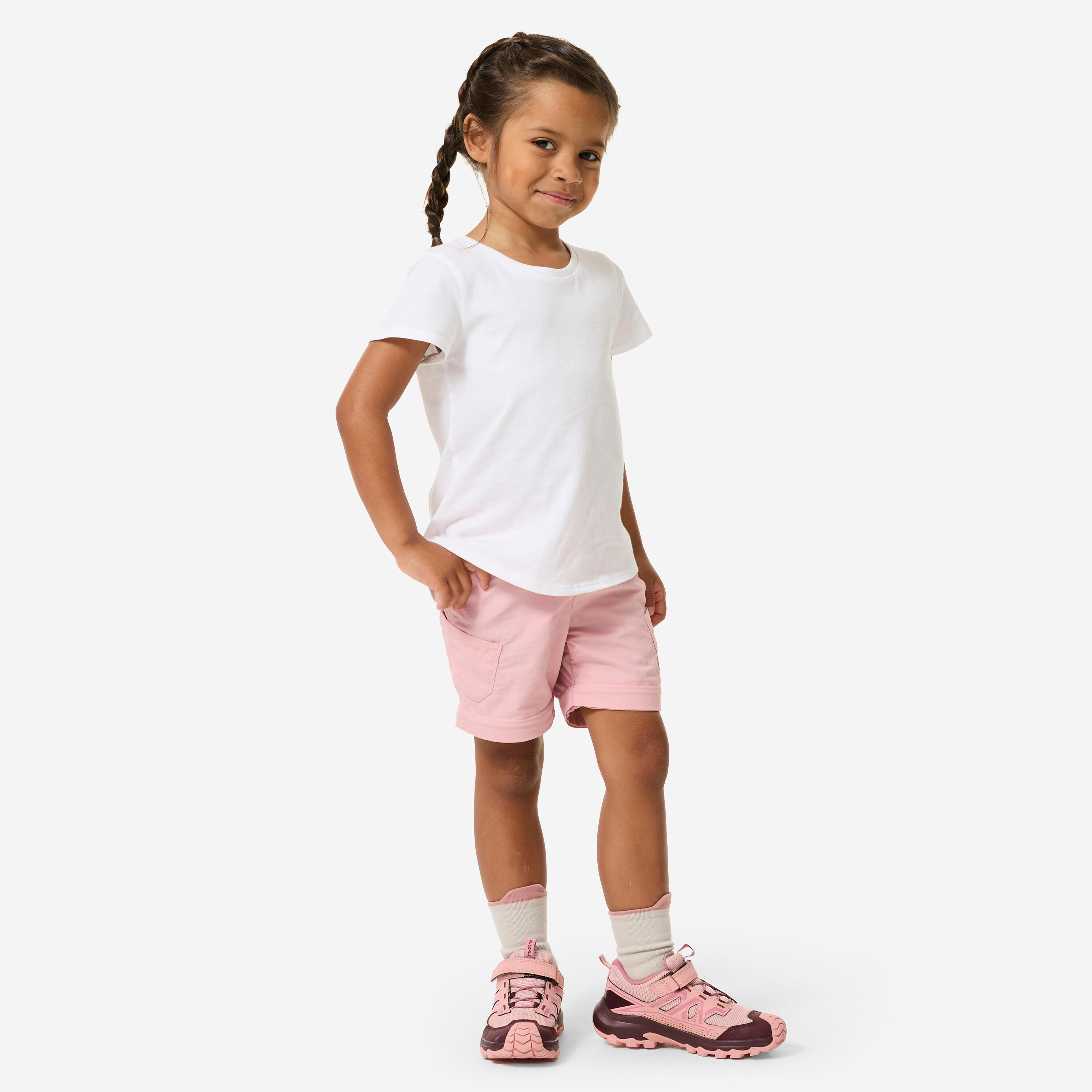 Kids’ Convertible Hiking Pants, MH 500 - QUECHUA