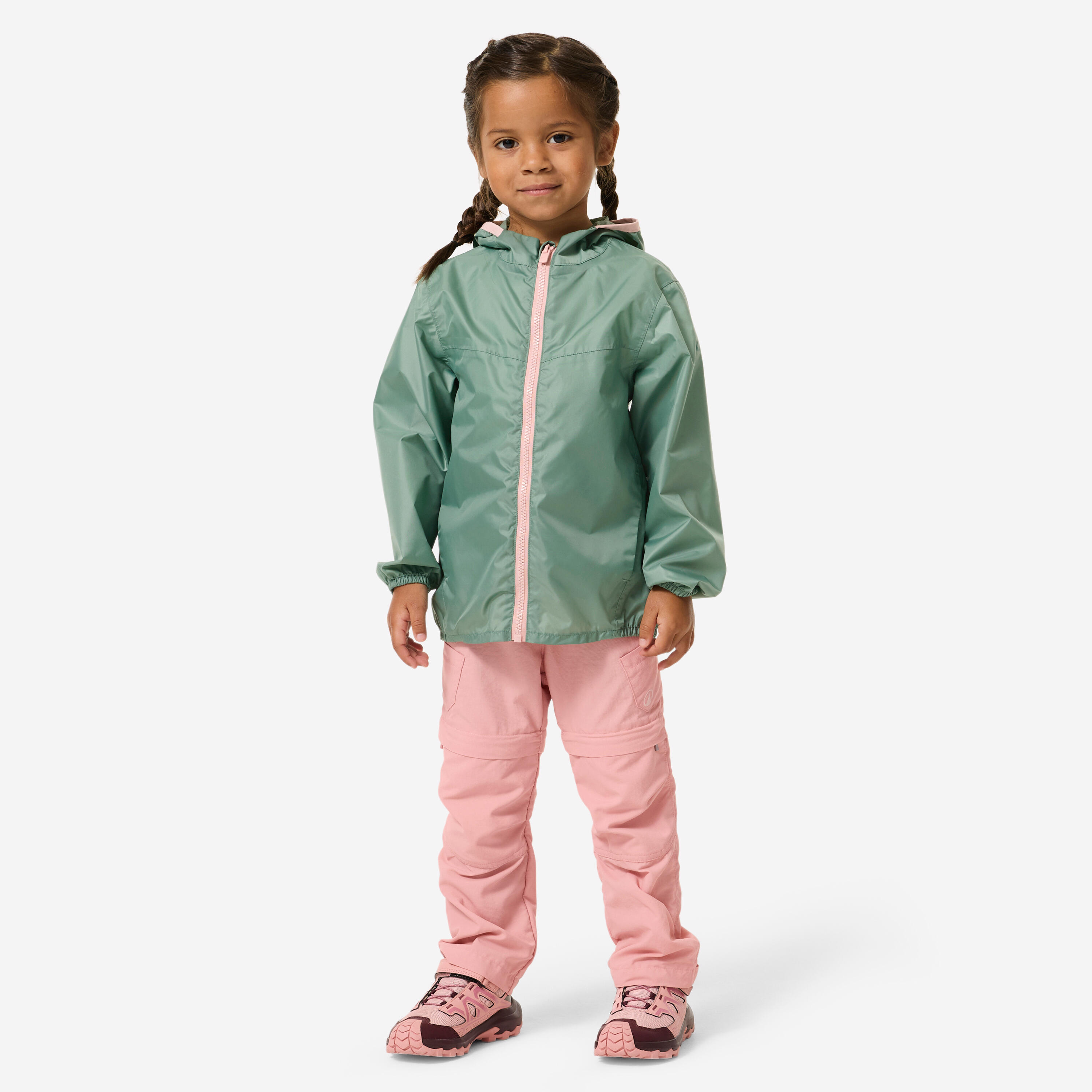 Manteau de randonnée imperméable enfant, MH 100 2/8