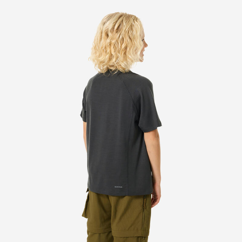 Dětské turistické merino tričko MH 900 7–15 let