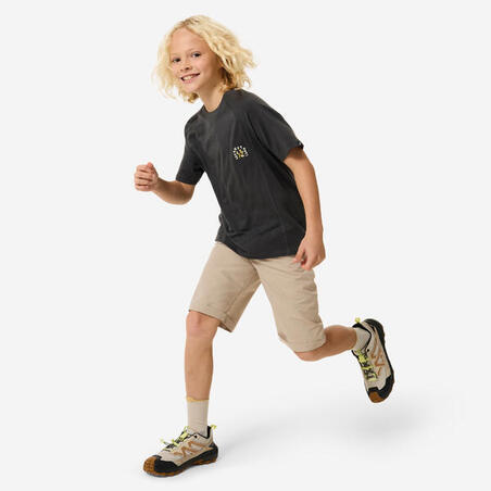 Шорти дитячі MH100 для туризму бежеві