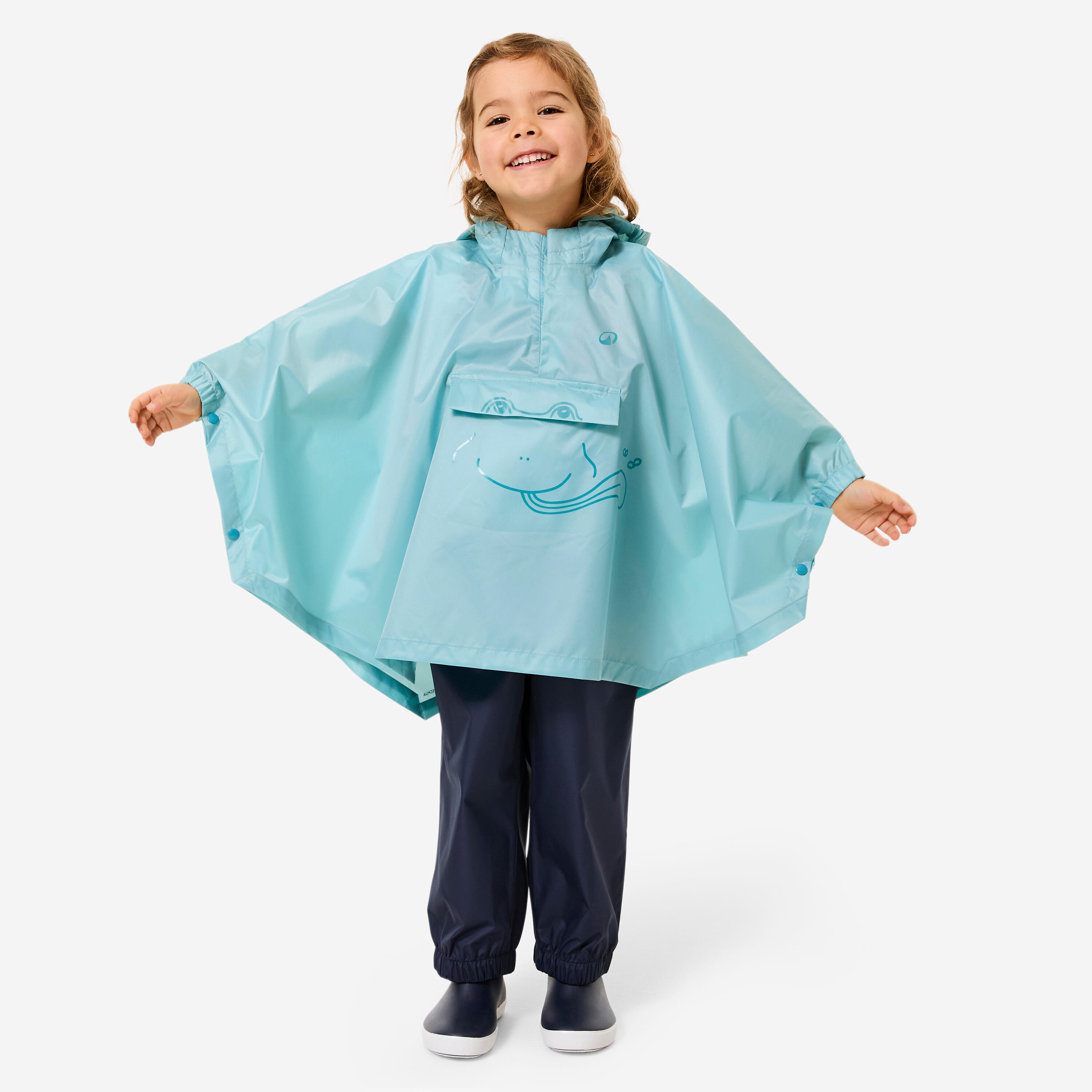 Kids’ Waterproof Hiking Poncho, MH 100 - QUECHUA