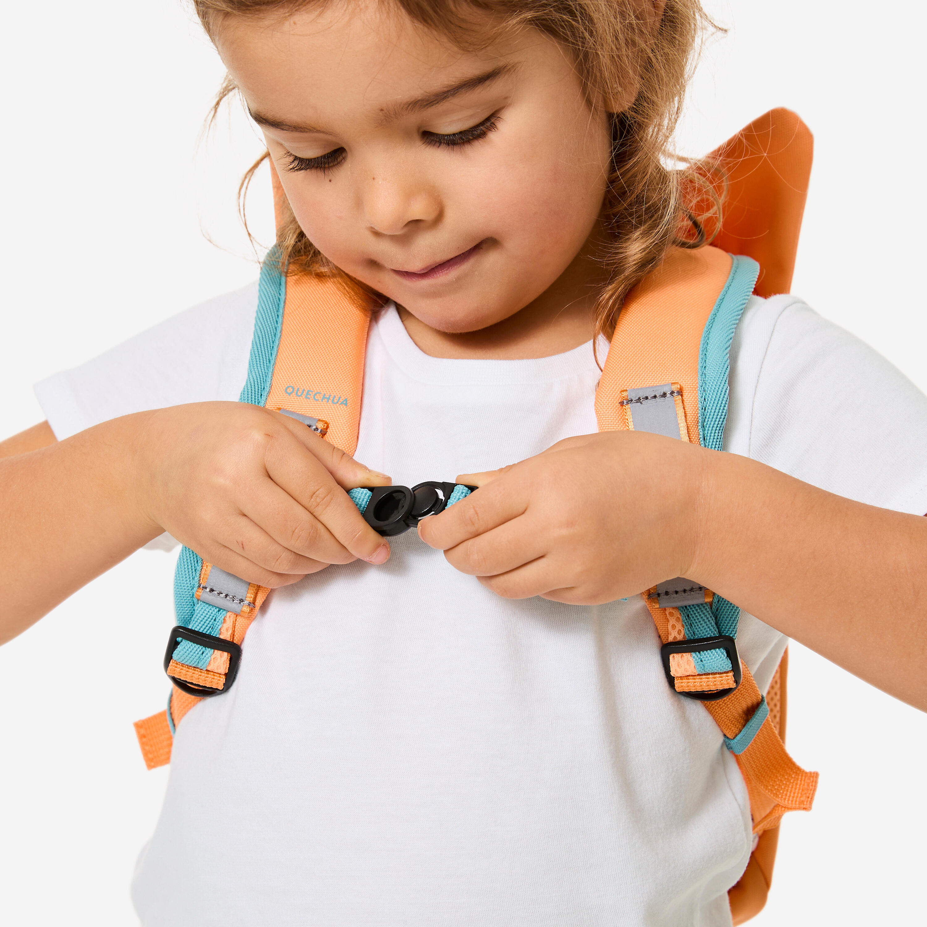 Kids’ Hiking Backpack 7 L, NH 100 Fox Age 2–5 - QUECHUA