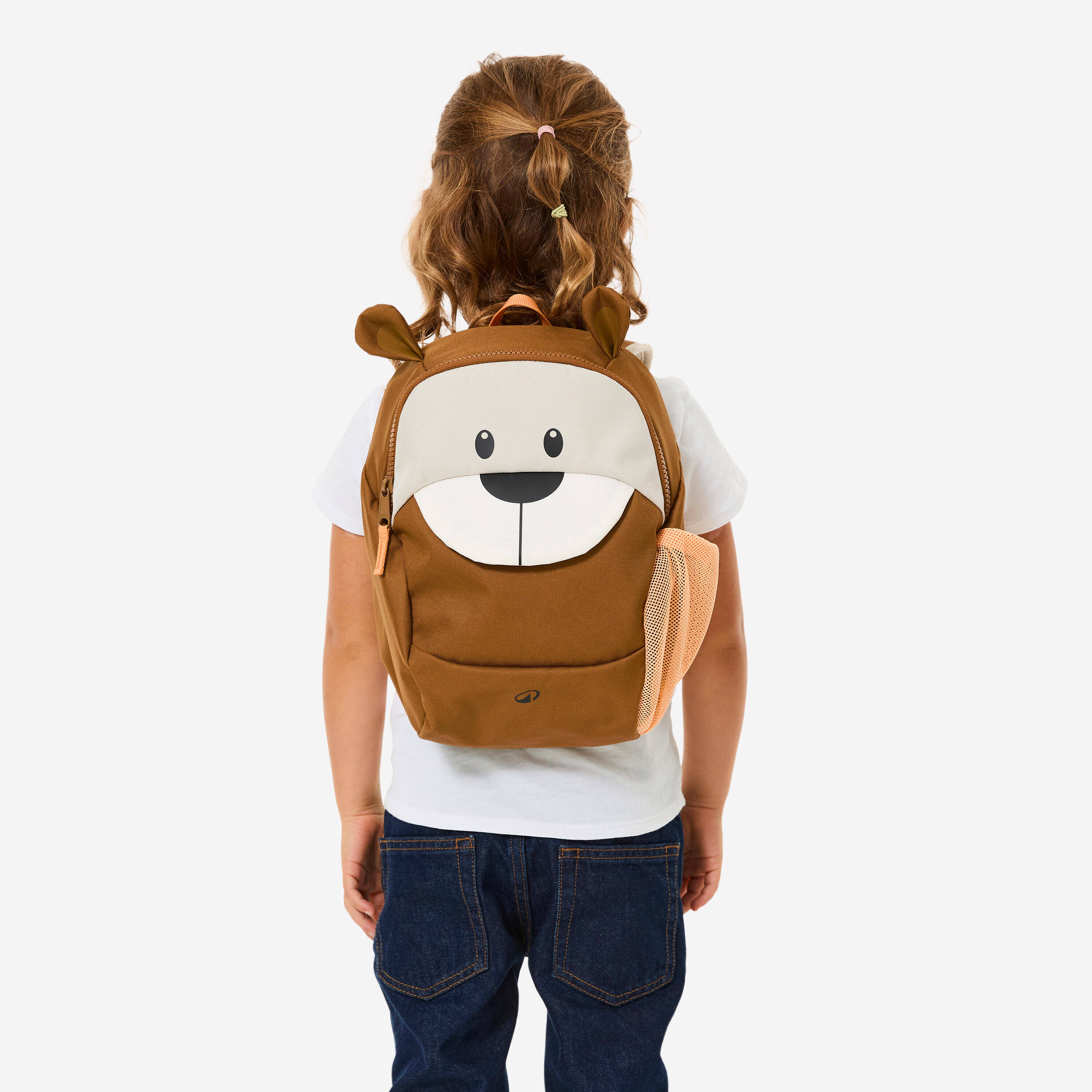 Hiking backpack 7 L, 2-5 years, NH100 - Bear, Brown -  2