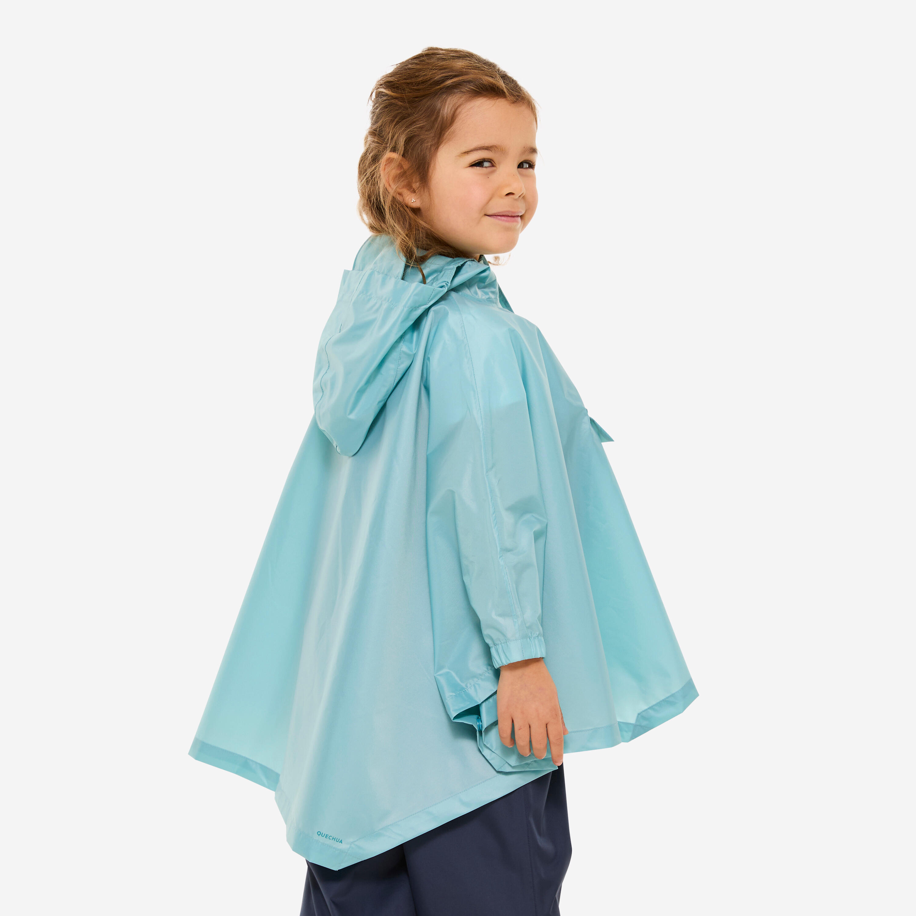 Wasserdichter Kinder-Wanderponcho, MH100 kid Blau 5/10