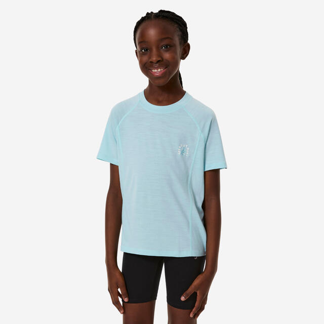 Merinoshirt Kinder Gr. 122–170 kurzarm - MH900 blau