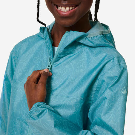 Куртка дитяча MH100 для туризму водонепроникна синя