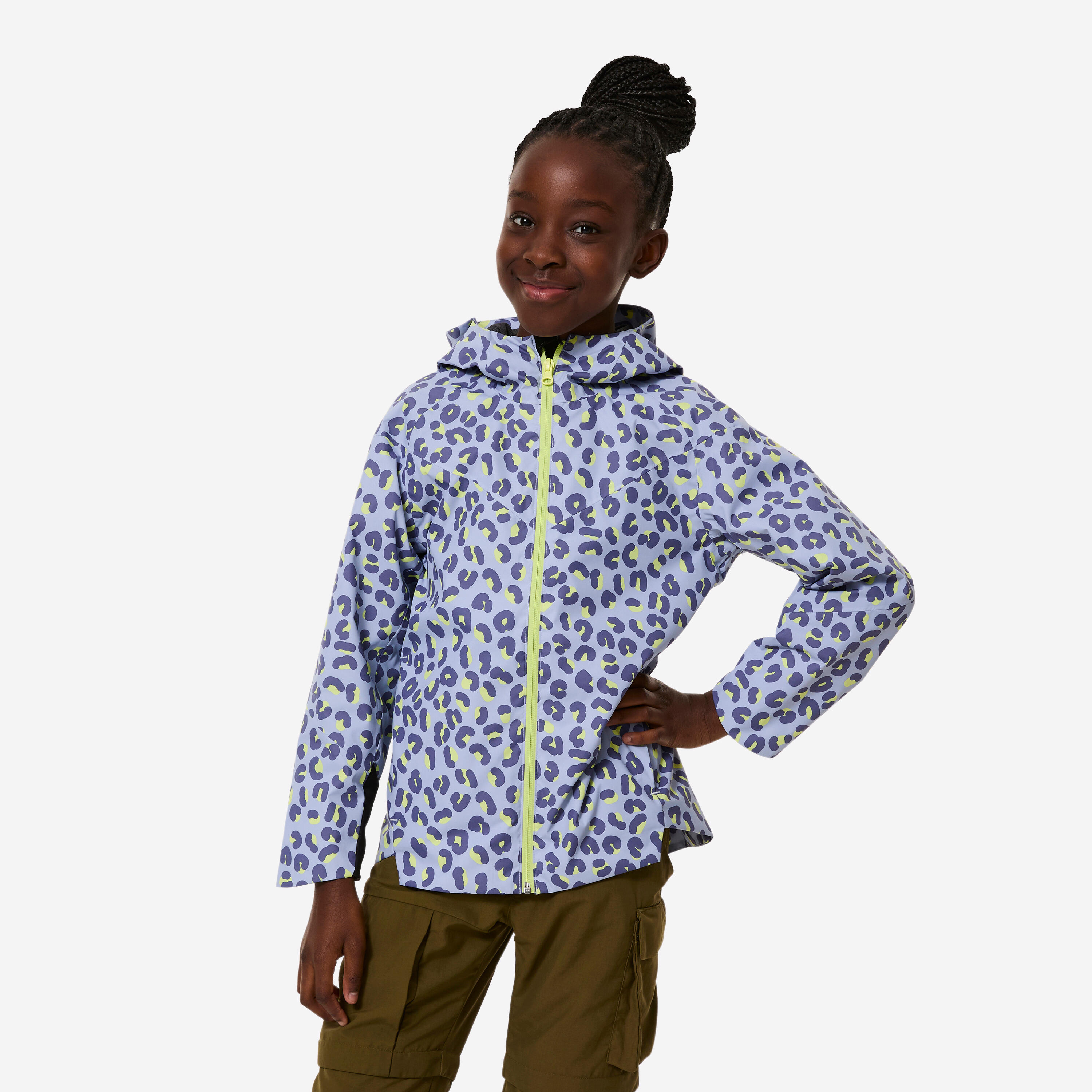 Kids’ waterproof hiking jacket MH500 TW - Purple-image-10