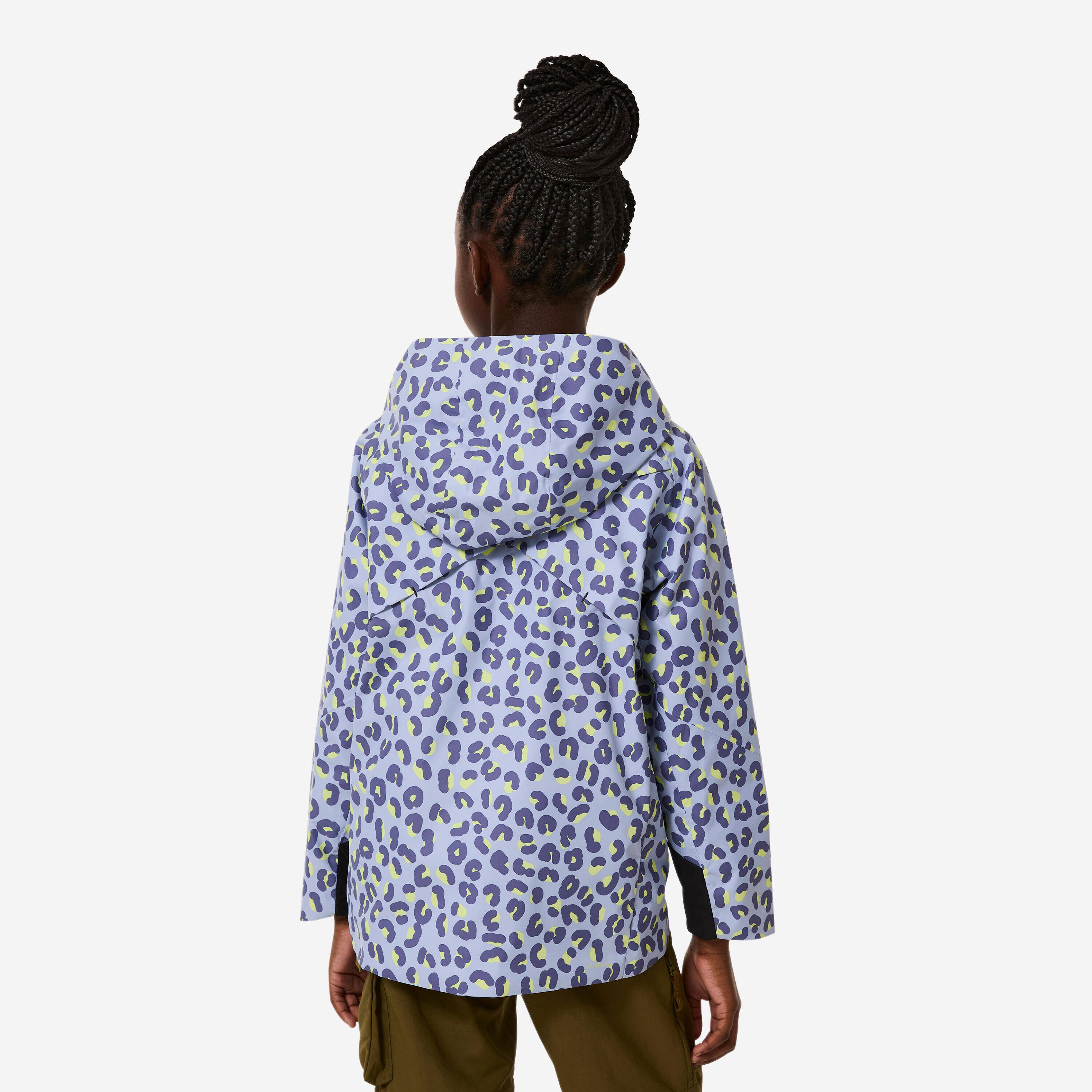 Kids’ waterproof hiking jacket MH500 TW - Purple -  4