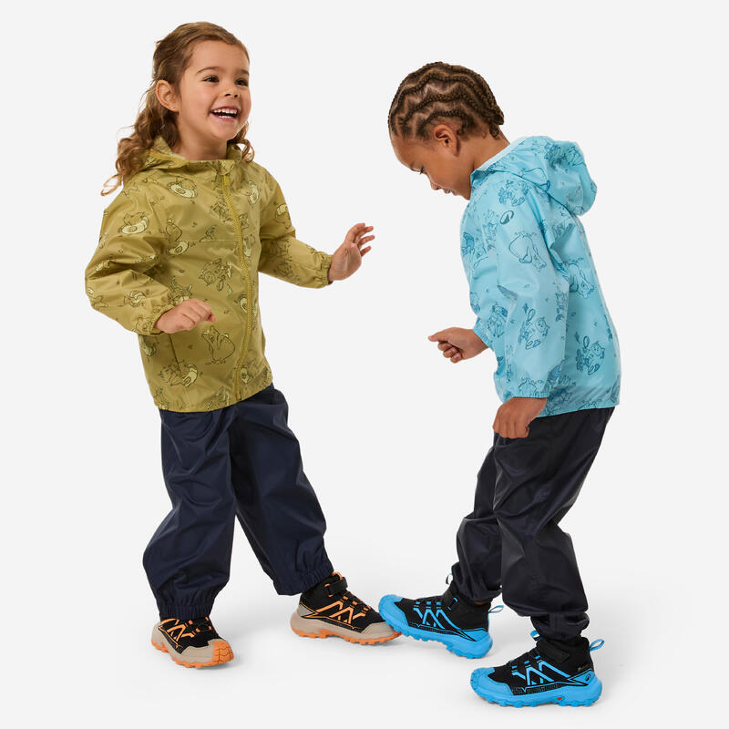 Dětská turistická nepromokavá bunda MH 100 Kid 2–6 let