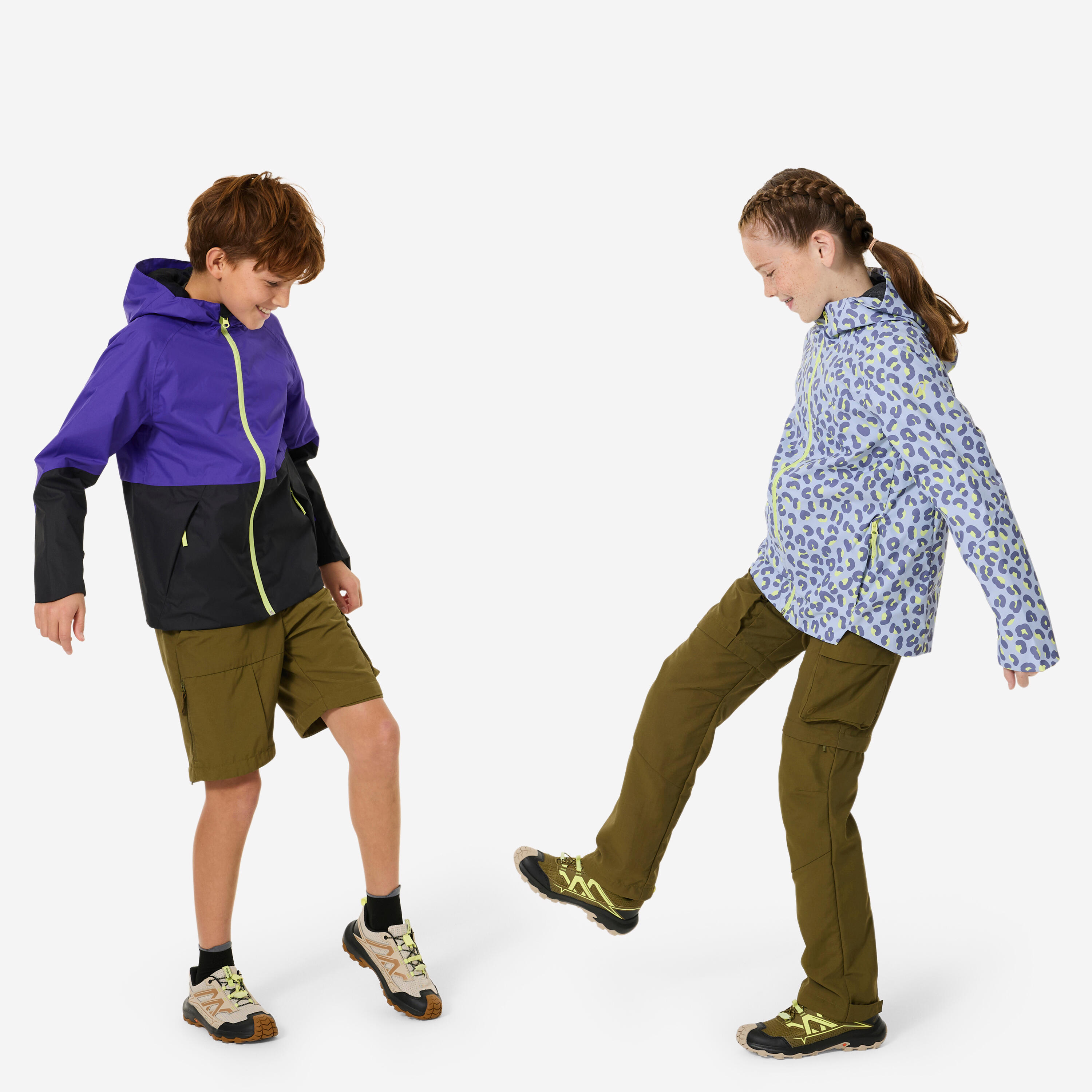 Kids’ Waterproof Hiking Jacket, MH 500 Age 7–15 - QUECHUA