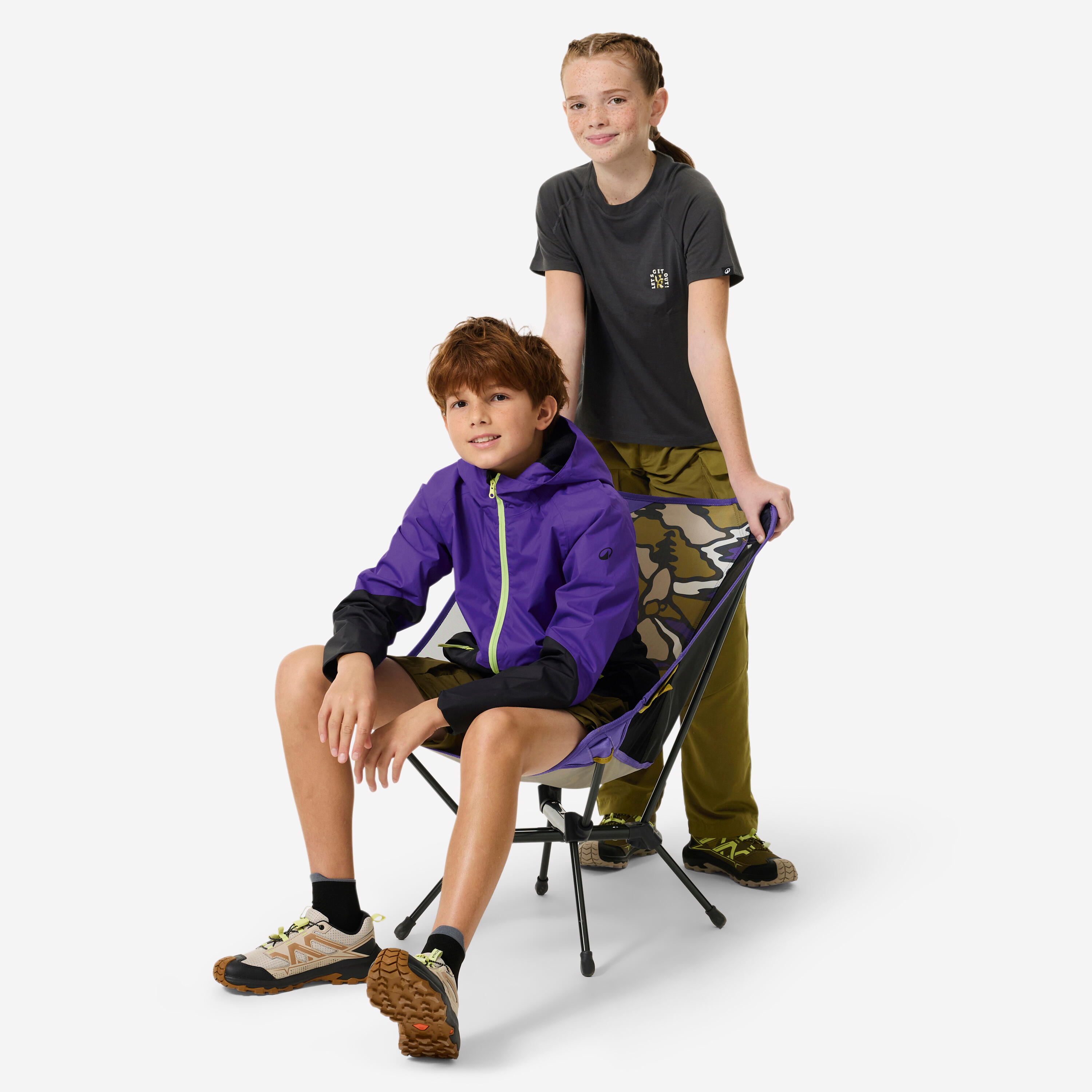 Manteau de randonnée imperméable enfant, MH 500 Âge 7-15 ans 9/10