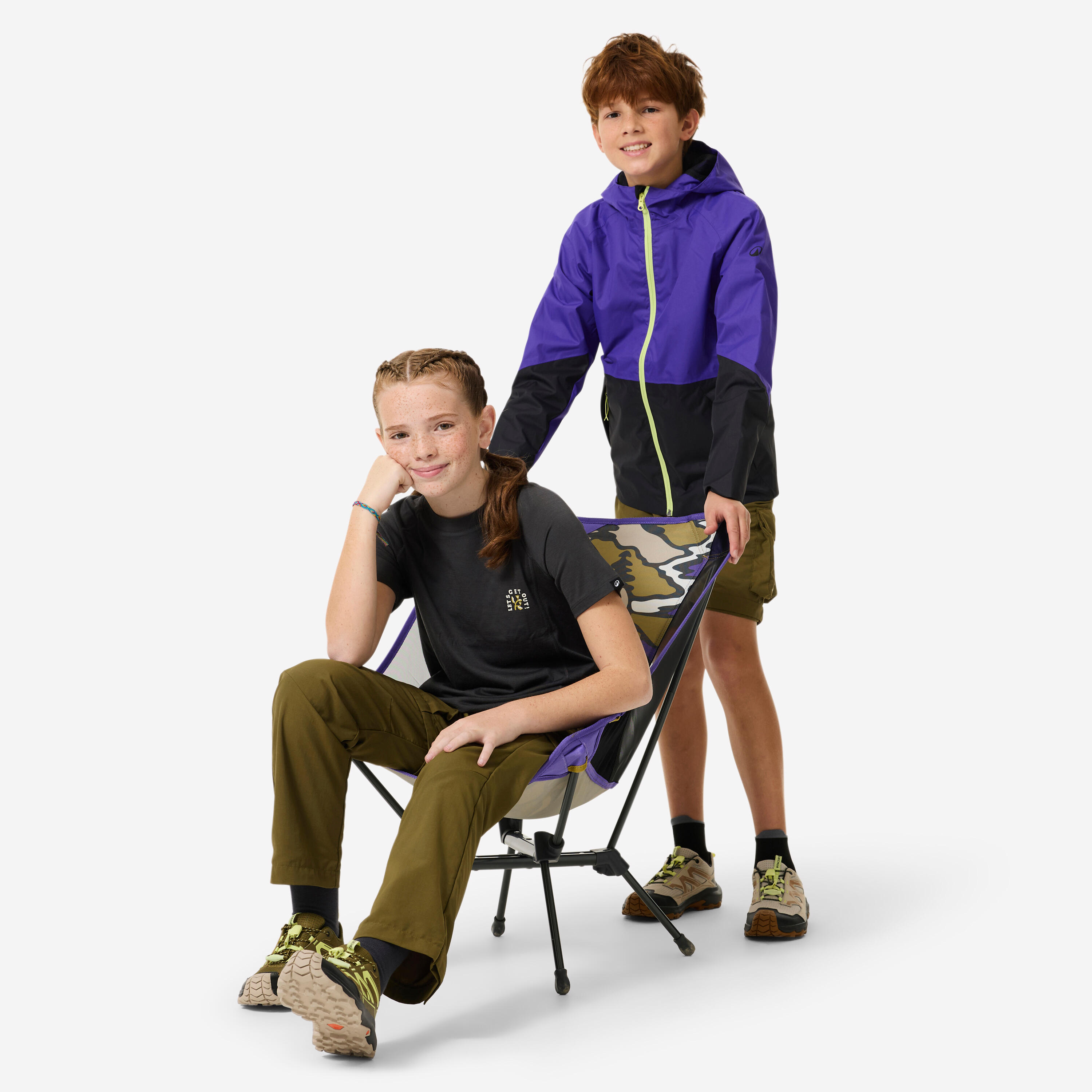 Pantalon de randonnée convertible enfant, MH 500 15/15