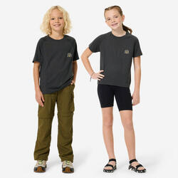 T-shirt de randonnée mérinos enfant 7-15, MH900 gris