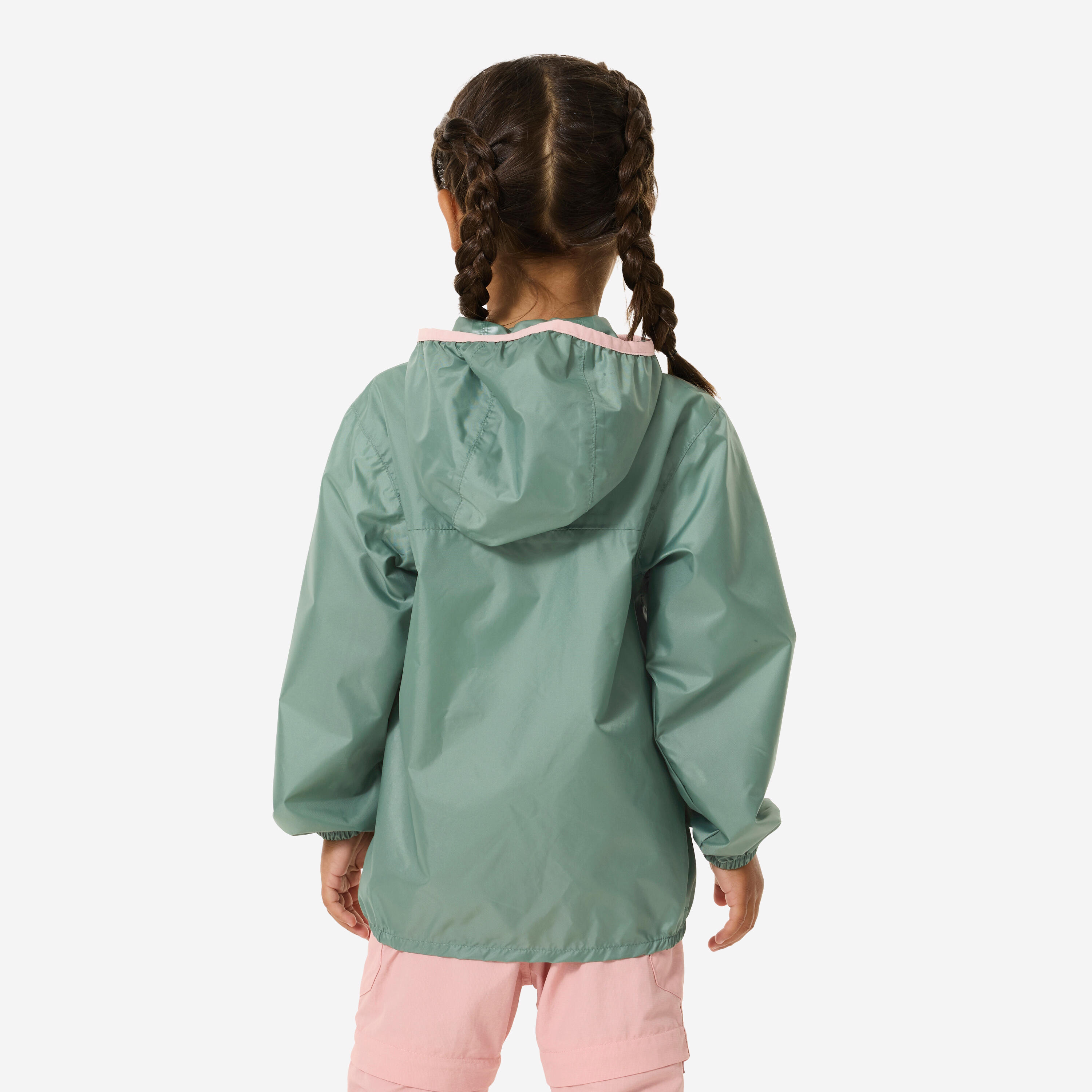 Manteau de randonnée imperméable enfant, MH 100 4/8