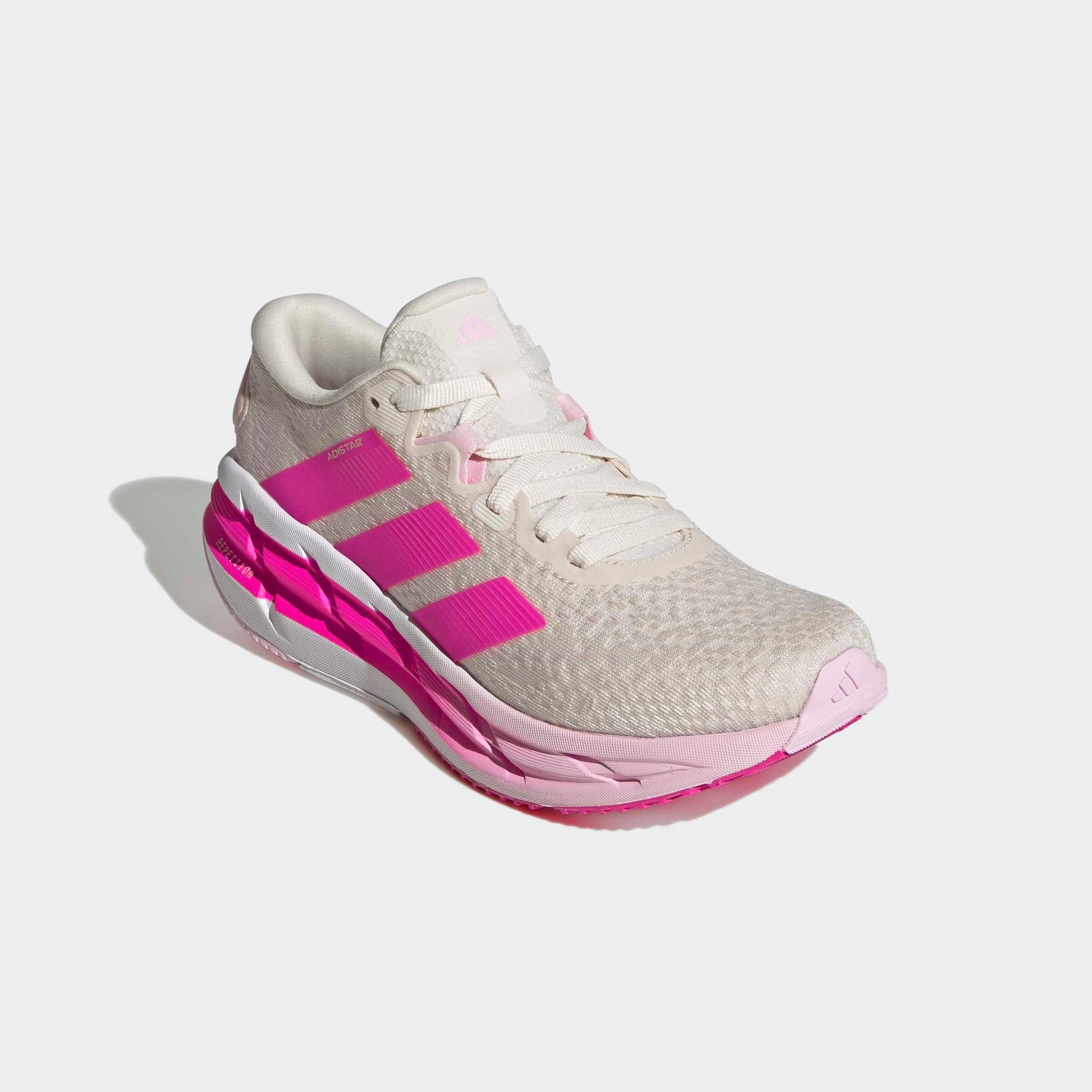 Stabiler gedämpfter Laufschuh für Frauen, adidas Adistar 4 weiss rosa 5/9