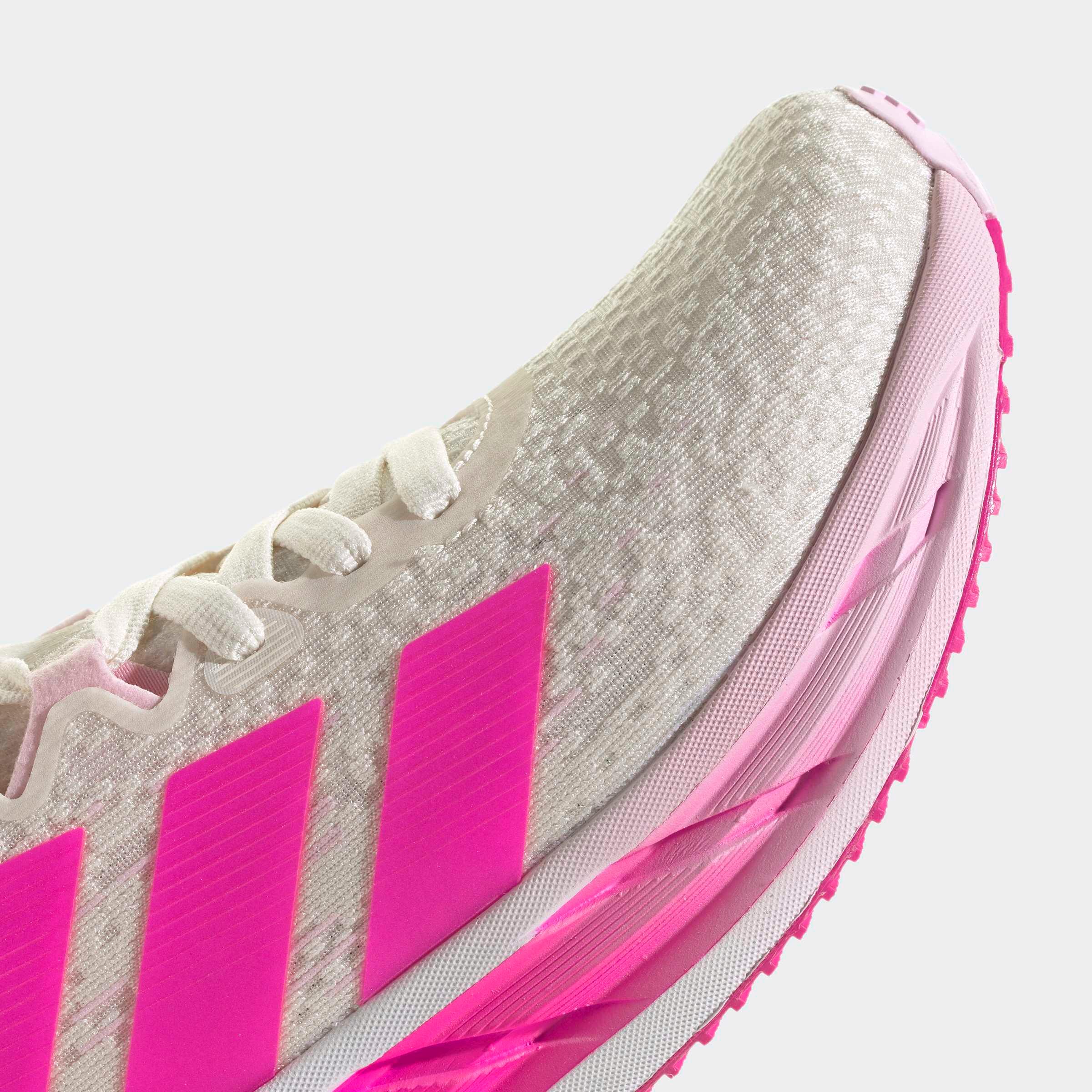 Stabiler gedämpfter Laufschuh für Frauen, adidas Adistar 4 weiss rosa 6/9