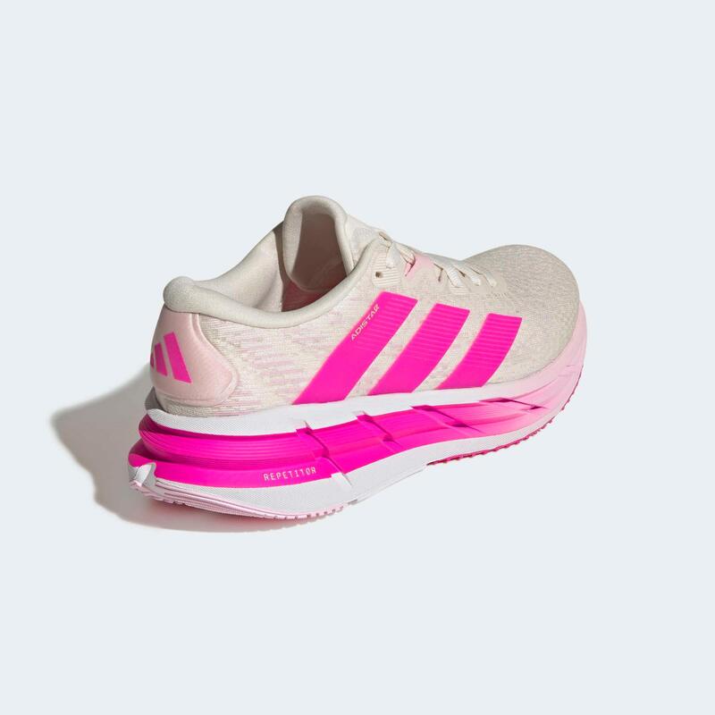 Încălțăminte de alergare cu amortizare stabilă ADIDAS ADISTAR 4 Alb-Roz Damă