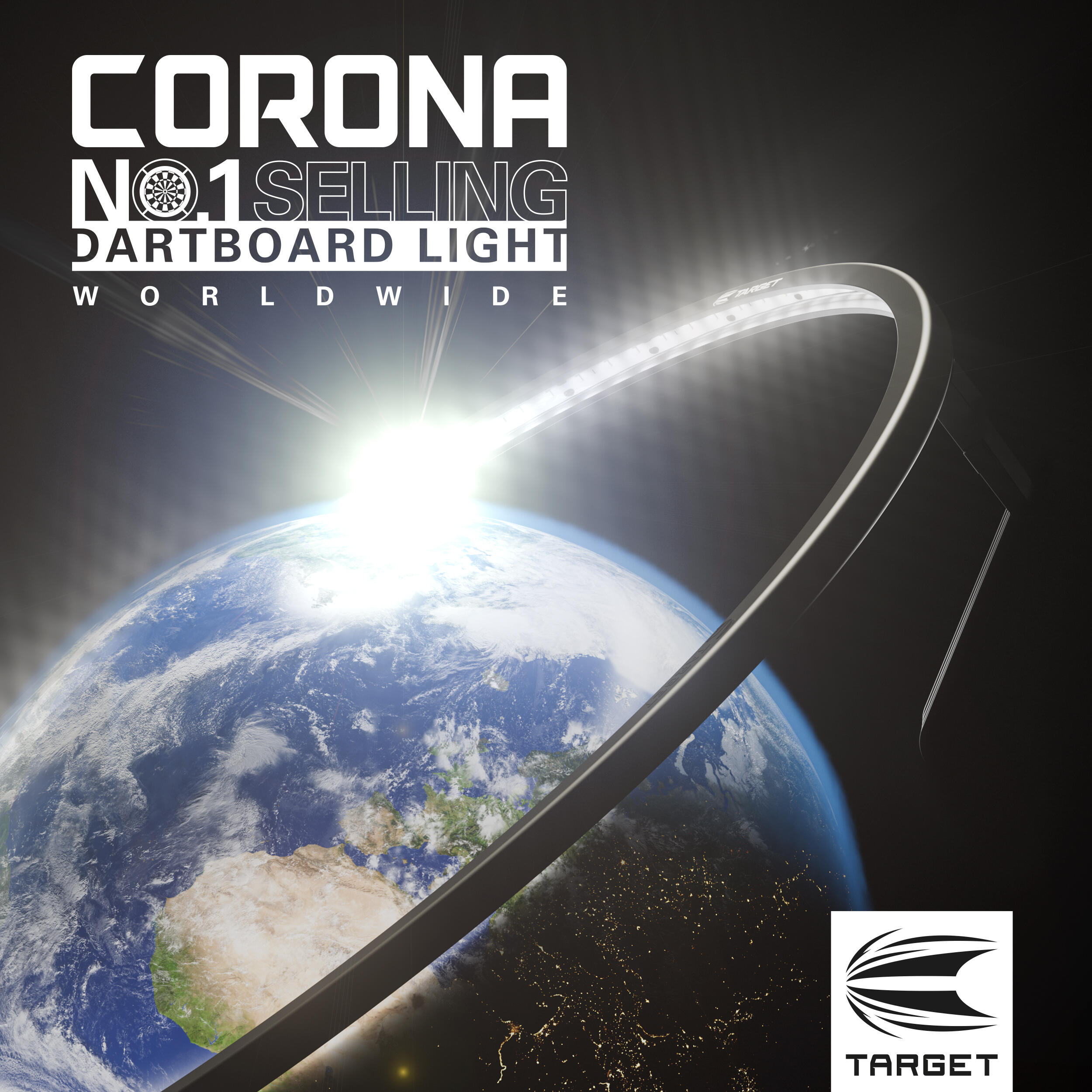 ECLAIRAGE DE CIBLE DE FLECHETTES - CORONA VISION 12/12