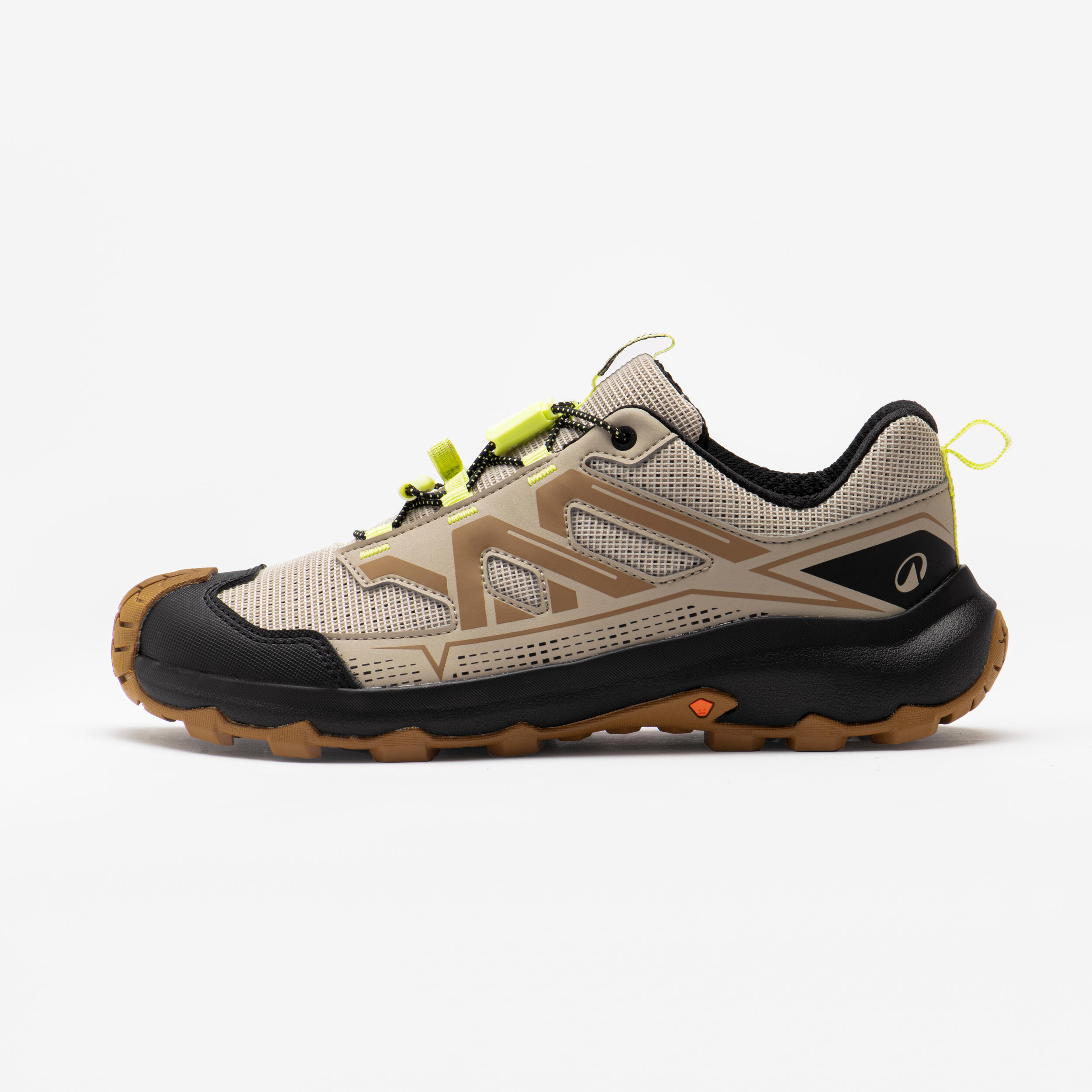 Kids’ hiking boots, UK Jnr sizes 2.5-5, Crossrock lace-ups  Beige