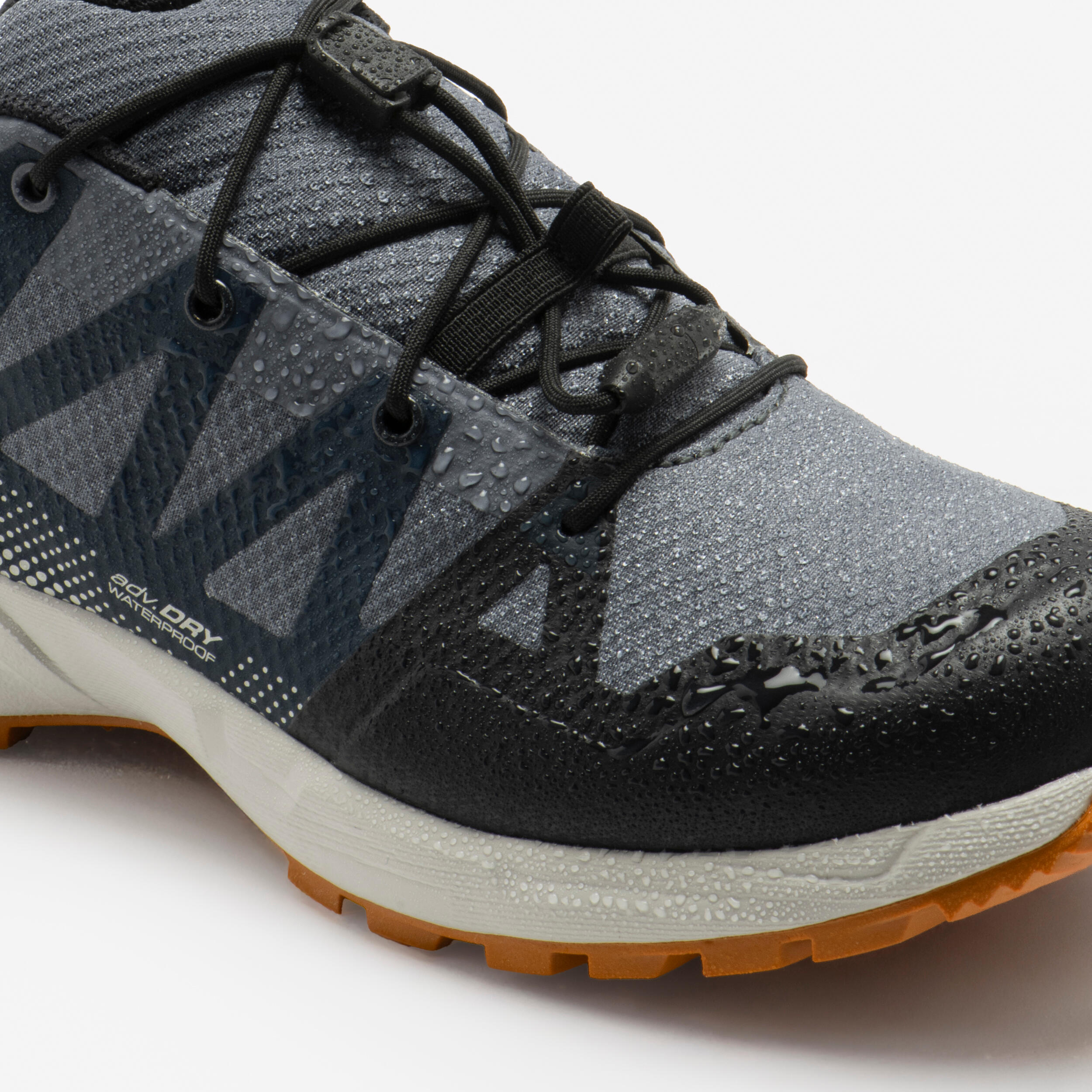 Chaussures de randonnée imperméables enfant, Saliba bleu/gris du 31 au 38 6/6
