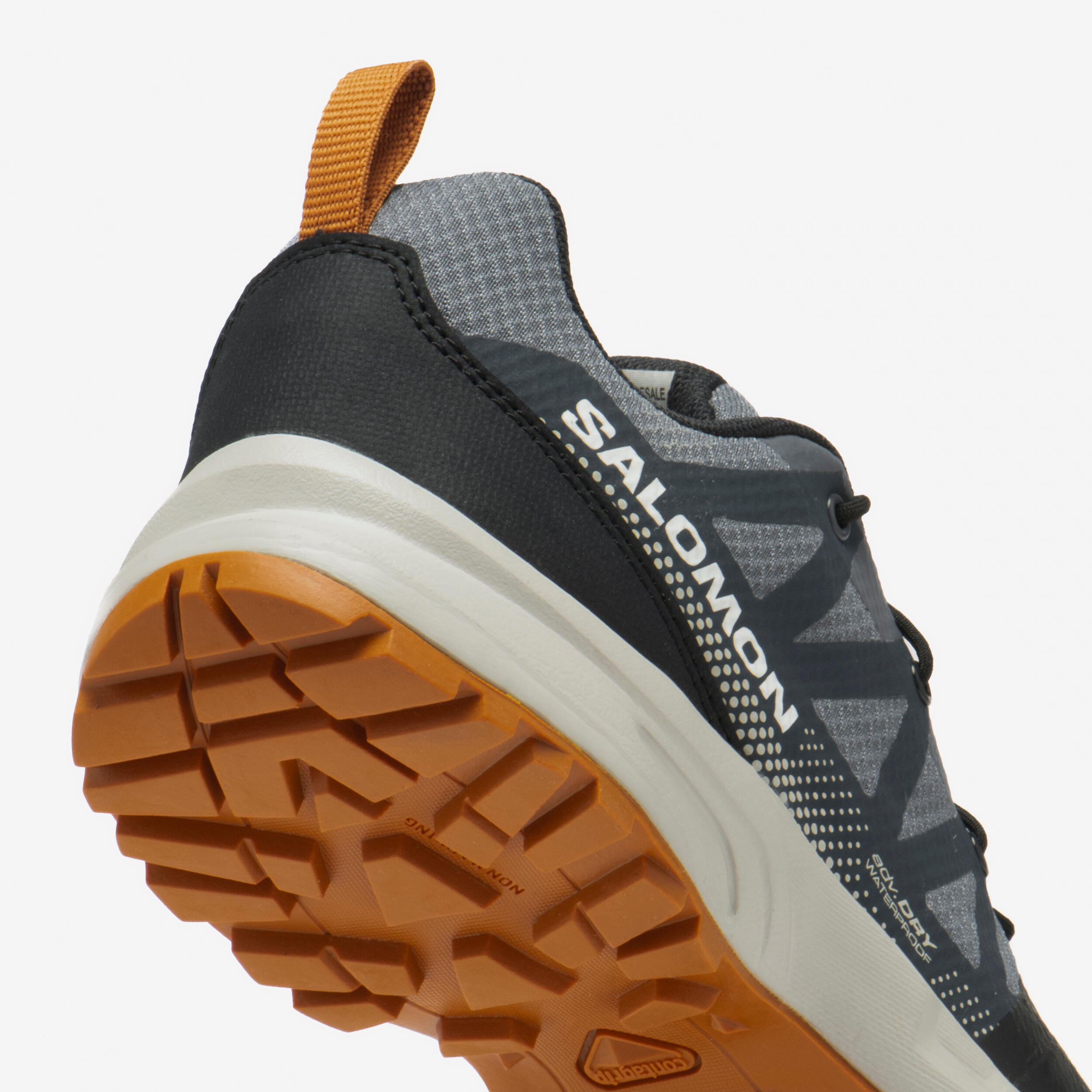 Chaussures de randonnée imperméables enfant, Saliba bleu/gris du 31 au 38 5/6