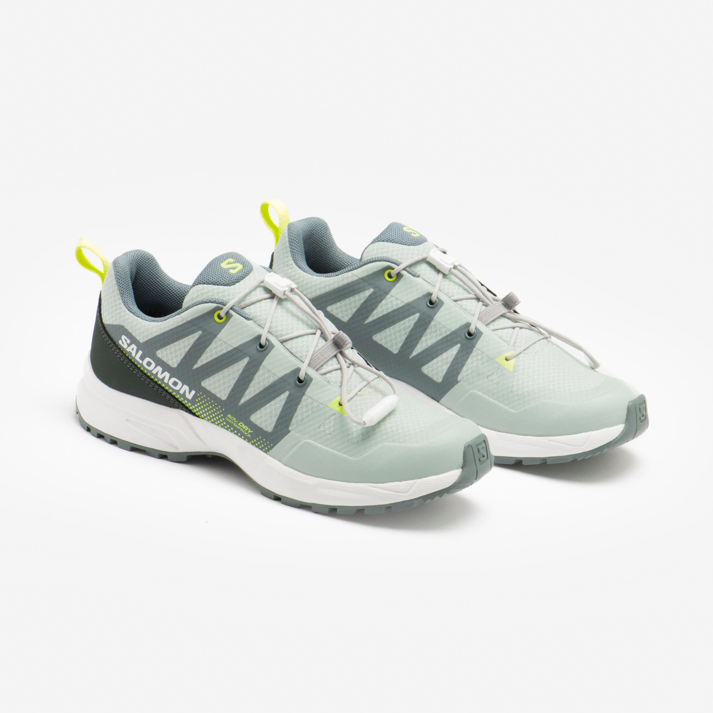 Chaussures de randonnée imperméables enfant, Saliba vert du 31 au 38 2/6
