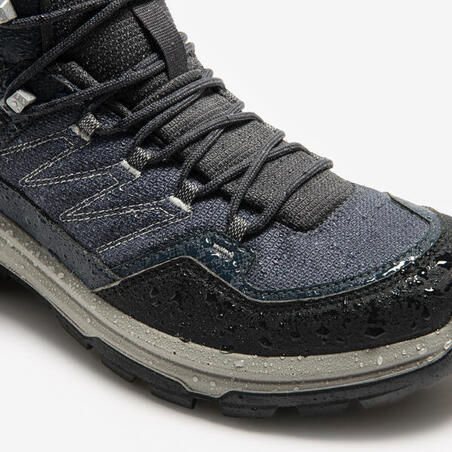 Черевики чоловічі MH100 для гірського туризму водонепроникні сірі