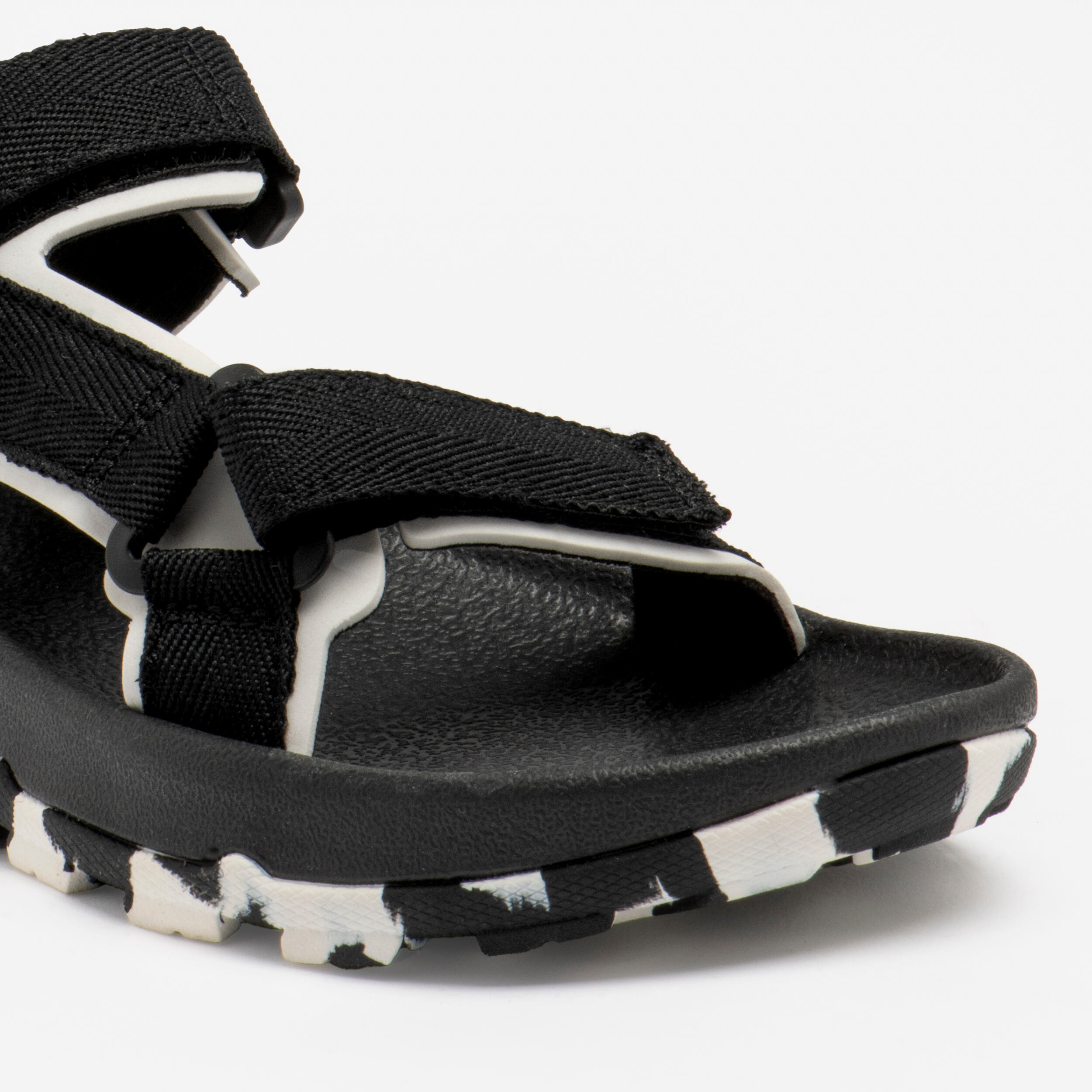 Gebraucht - Trekkingsandalen Kinder 28–38 bequem mit Klettverschluss Wandern ... 6/8