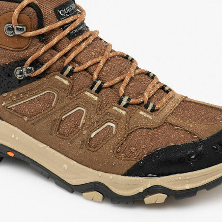 Черевики чоловічі MH500 для гірського туризму водонепроникні коричневі