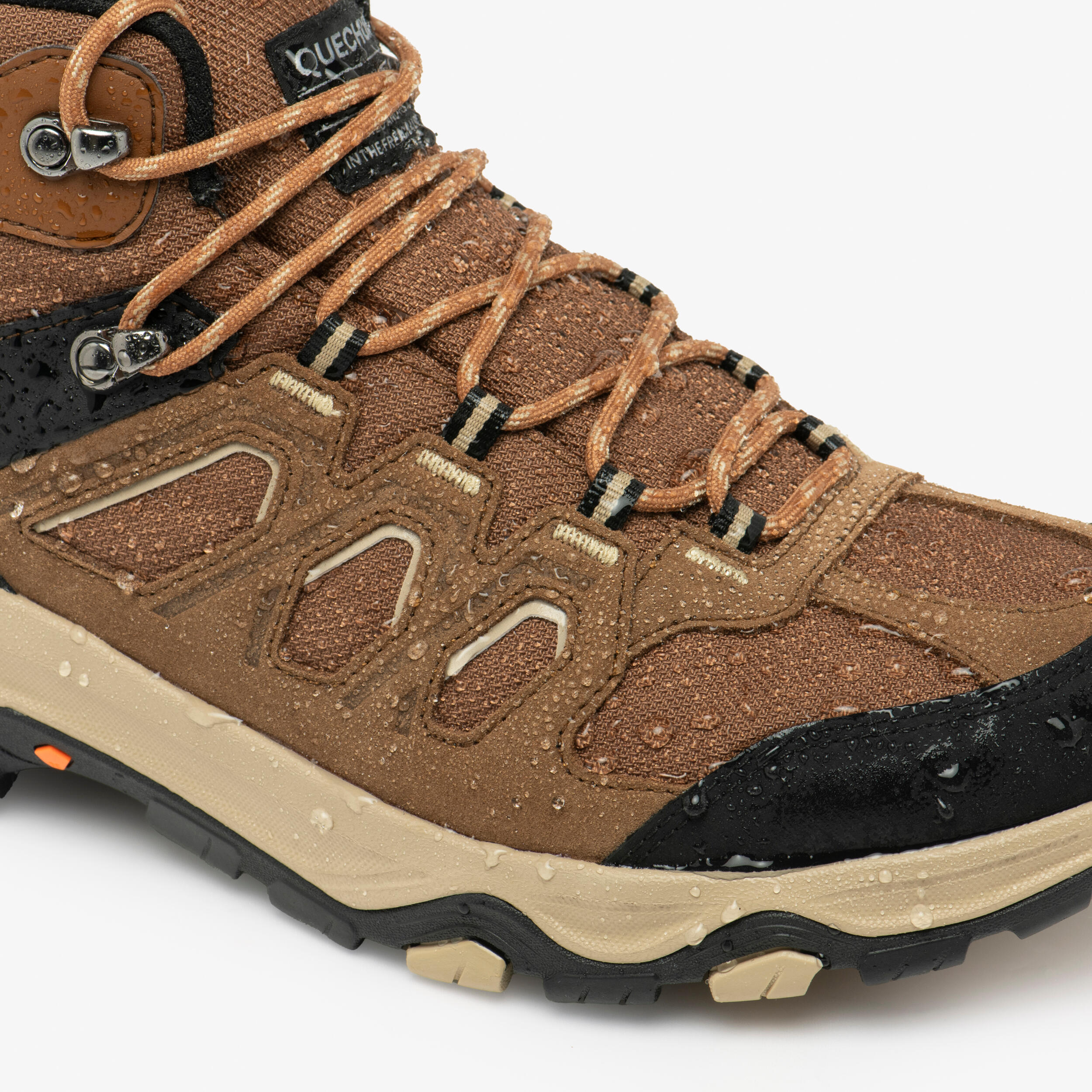 Chaussures de randonnée hautes imperméables homme, MH 500 15/32