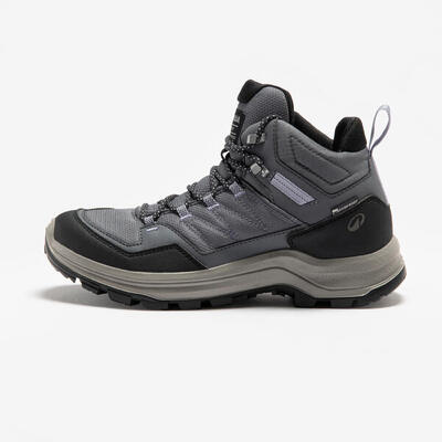 Hoge wandelschoenen mh100 dames waterdicht blauw