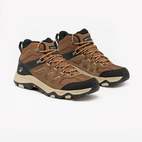 Черевики чоловічі MH500 для гірського туризму водонепроникні коричневі