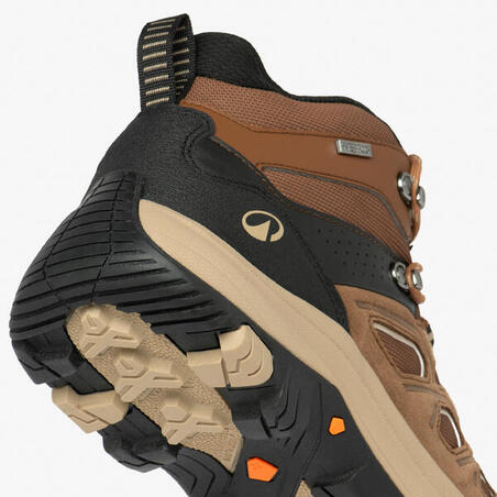 Черевики чоловічі MH500 для гірського туризму водонепроникні коричневі