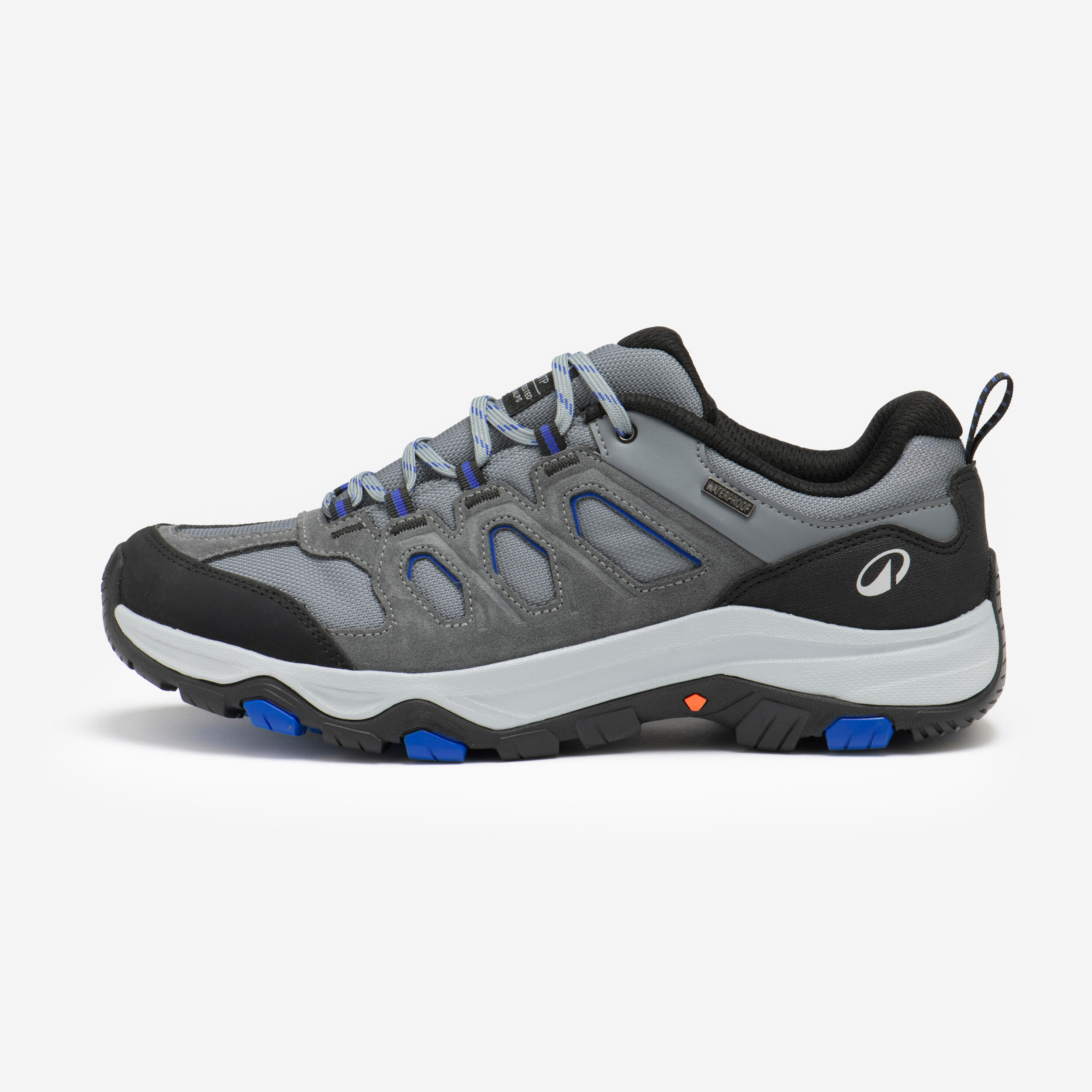 Men's low-rise waterproof hiking boots, MH500 - Grey