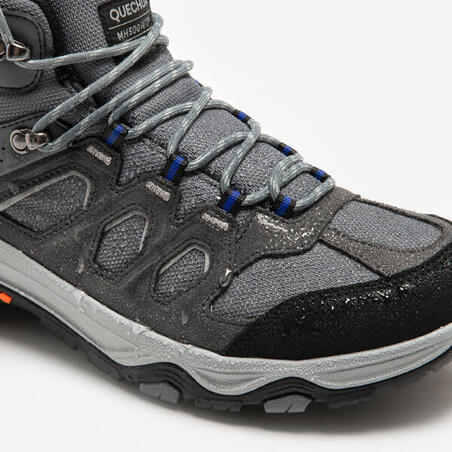 Черевики чоловічі MH500 для гірського туризму водонепроникні сірі