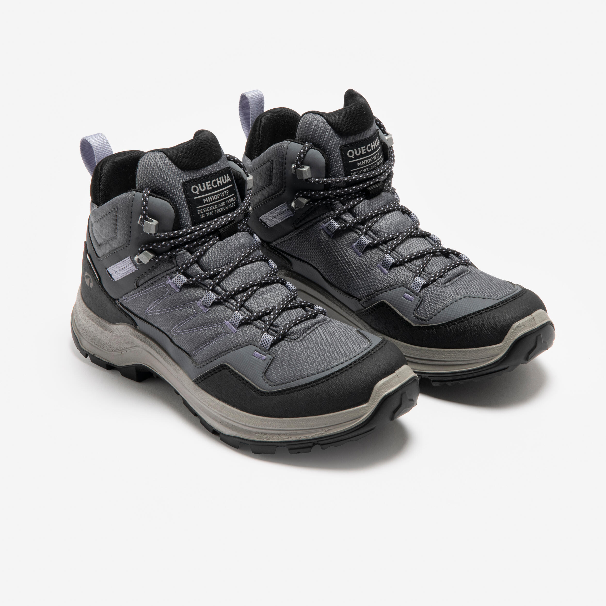 Chaussures de randonnée hautes imperméables femme, MH 100 2/7