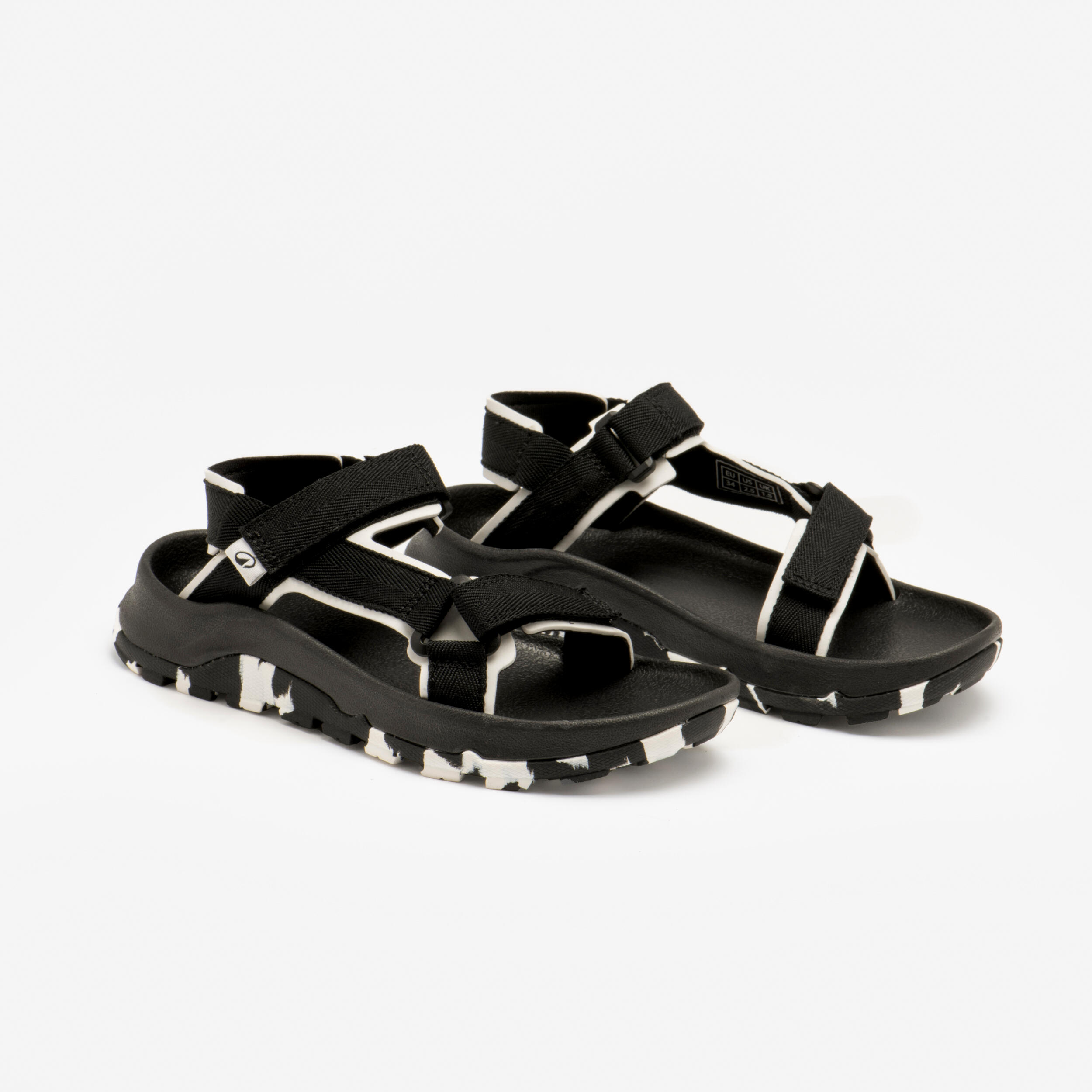Gebraucht - Trekkingsandalen Kinder 28–38 bequem mit Klettverschluss Wandern ... 2/8