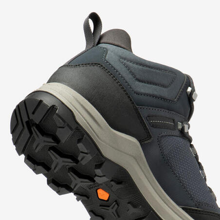 Черевики чоловічі MH100 для гірського туризму водонепроникні сірі