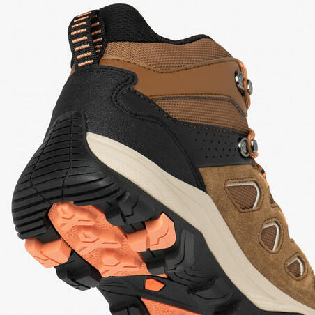 Черевики жіночі MH500 для гірського туризму водонепроникні коричневі