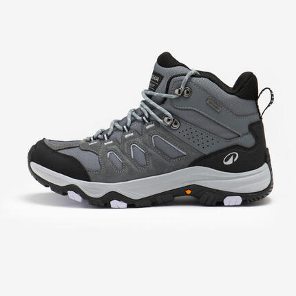 Chaussures de randonnée hautes imperméables femme, MH500 marron