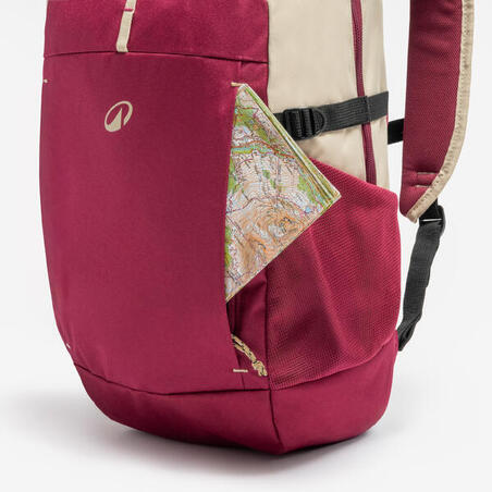 Рюкзак NH Arpenaz 100 для туризму 20 л бордовий/бежевий