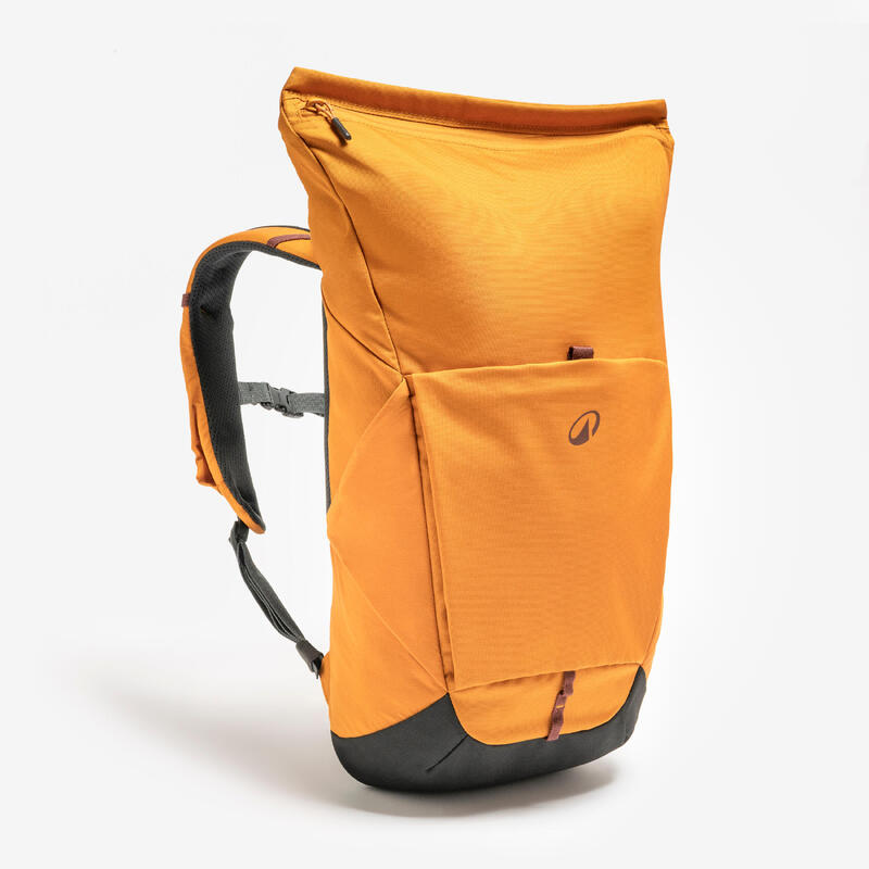 Rucsac Drumeție în natură 16+4L, Escape 500 Rolltop Maro