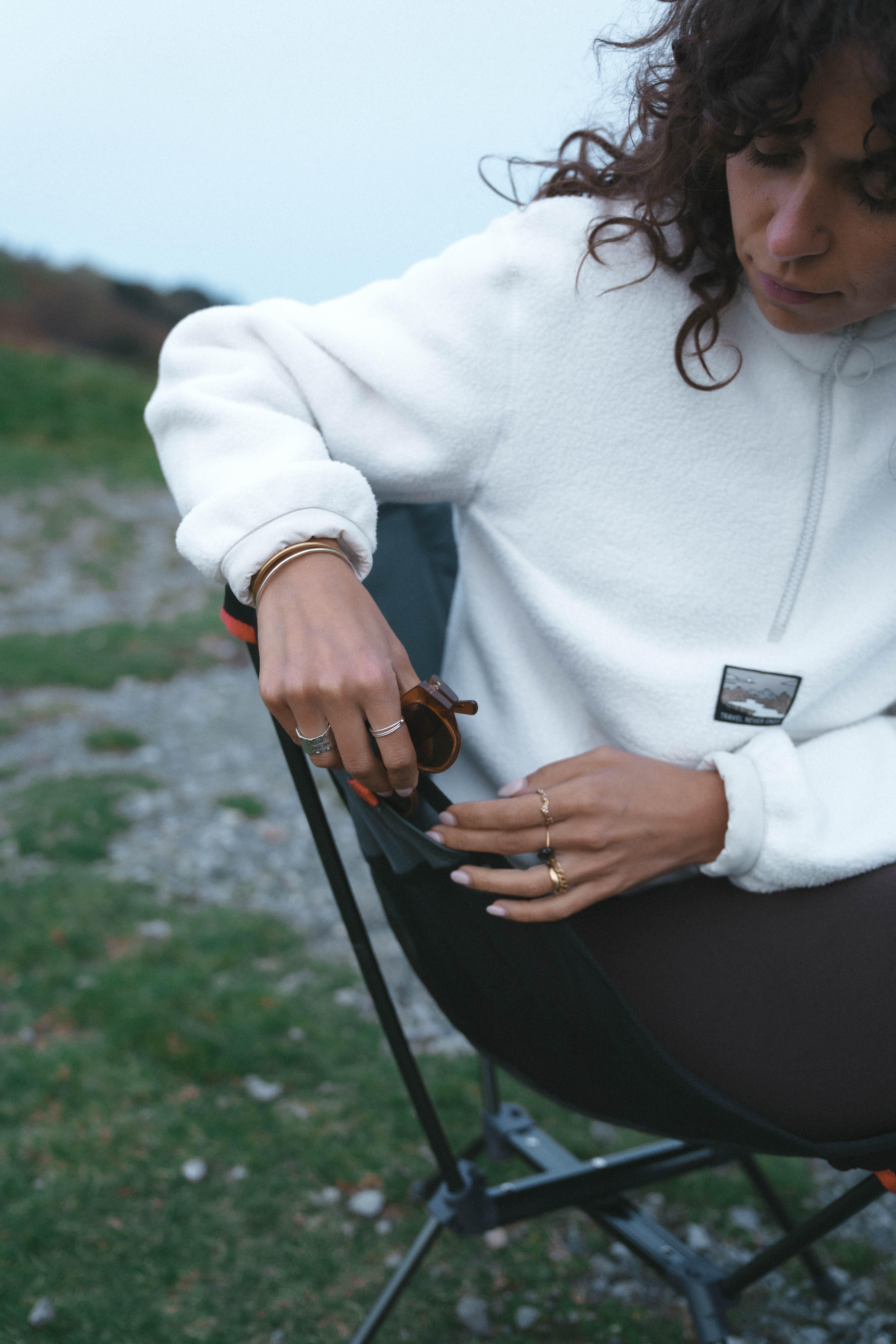 Chaise basse de camping pliante et ultra compacte, 500 - QUECHUA