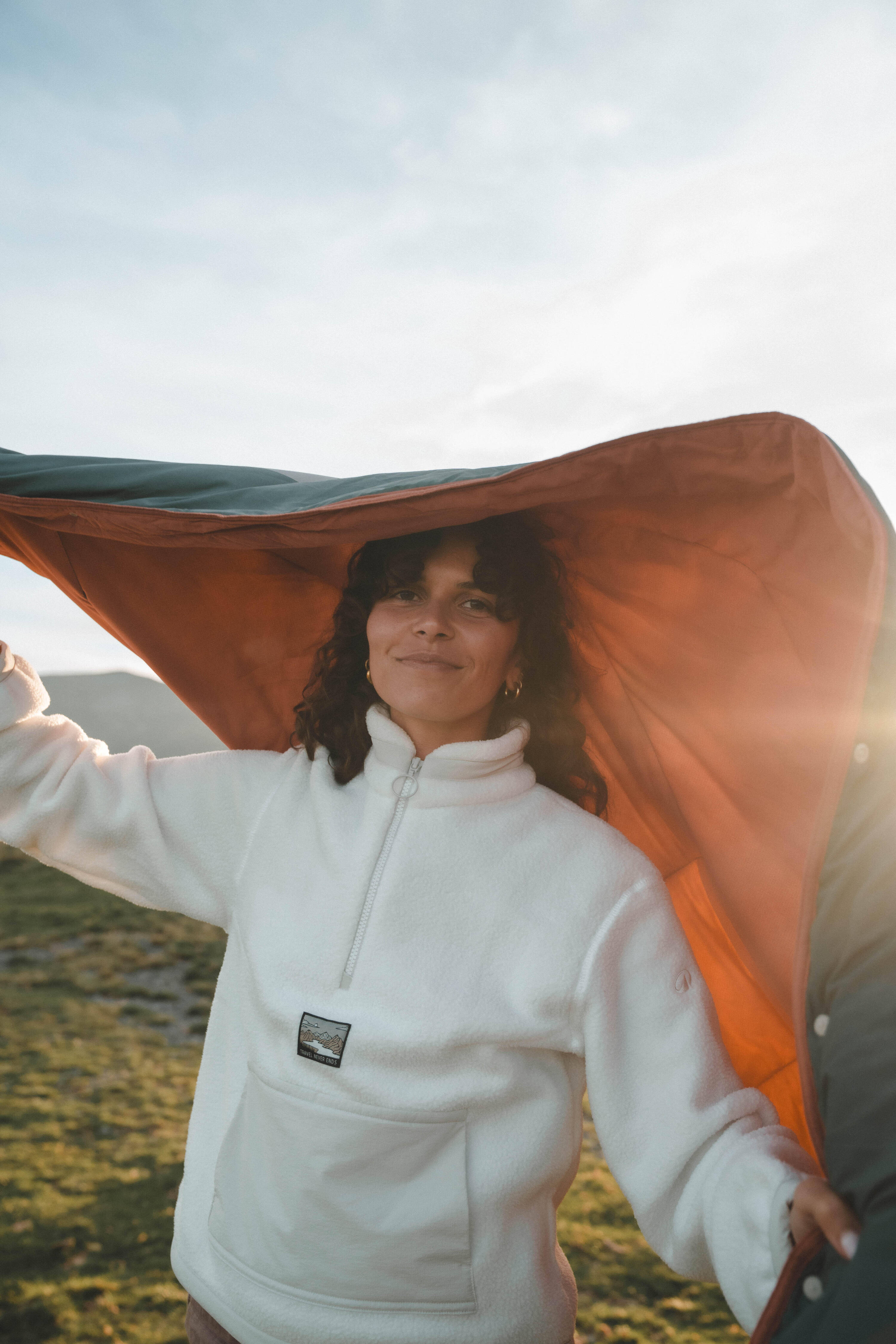 3-in-1 camping blanket, 175 x 135 cm, Warm and versatile -  3