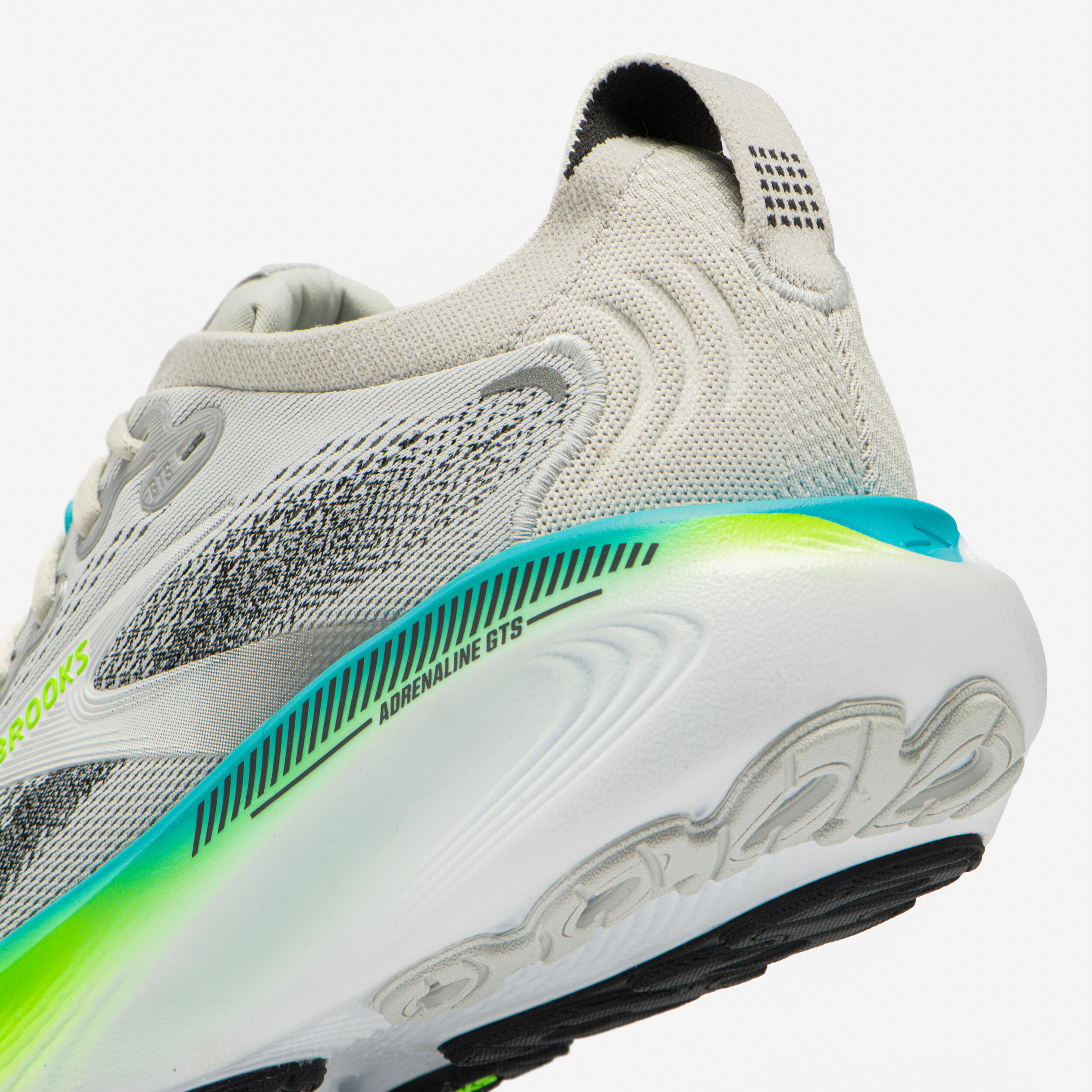 Chaussure de running homme, Brooks Adrénaline GTS 25 gris et vert 7/7