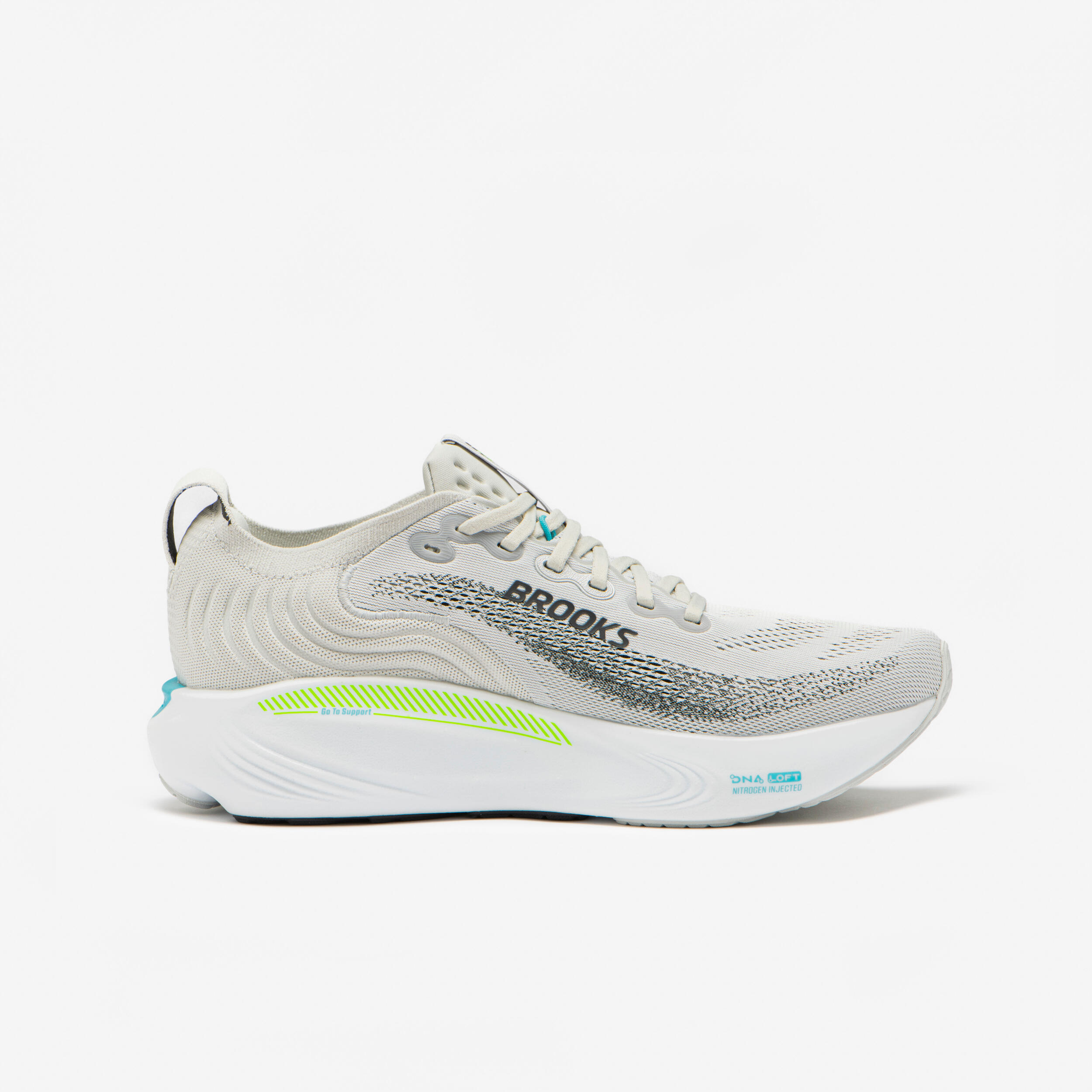 Chaussure de running homme, Brooks Adrénaline GTS 25 gris et vert 3/7