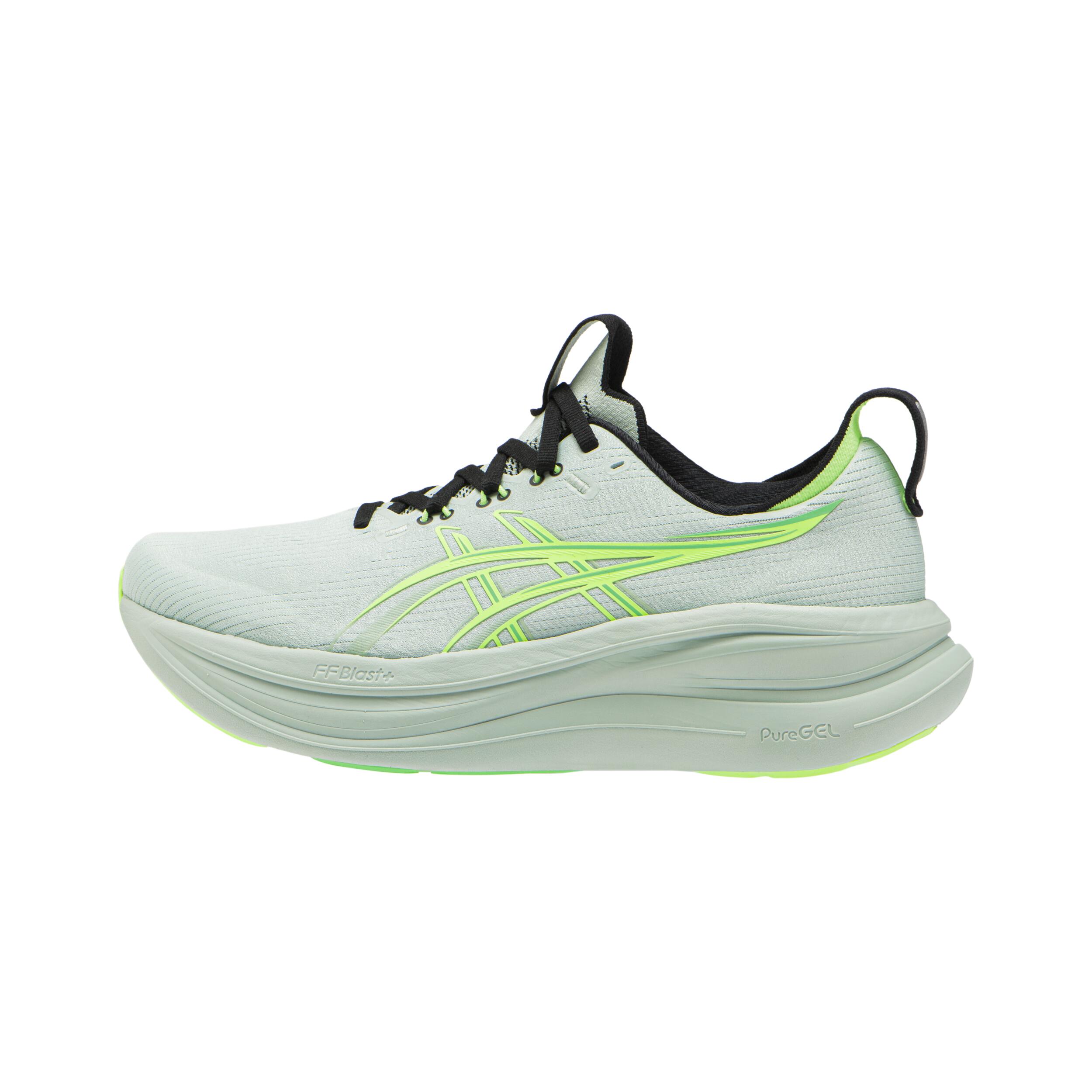 Laufschuhe Herren Asics - Gel Nimbus 28 grau/grün 8/16