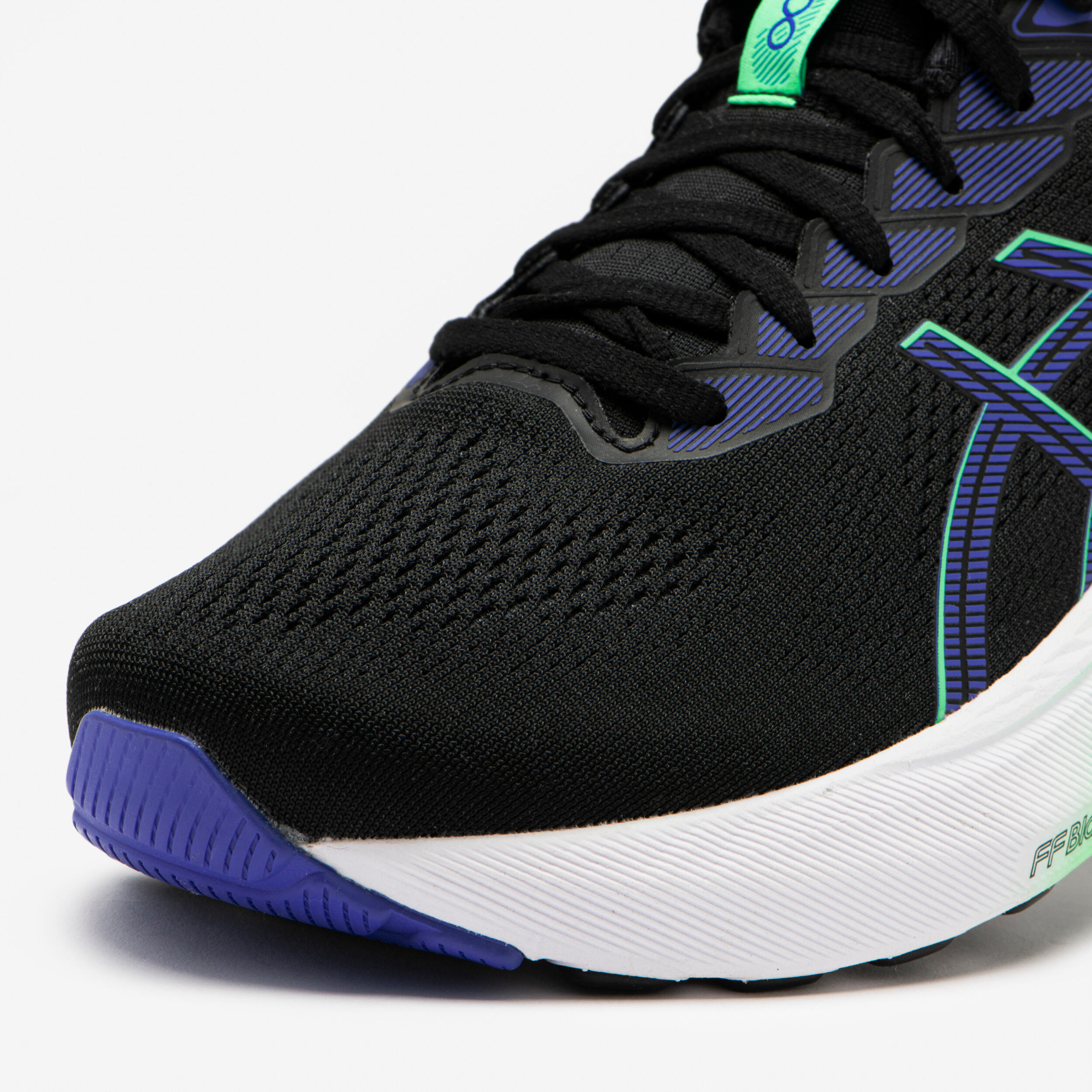 Herren-Laufschuhe, Asics Superion 8 türkis und grün 8/10