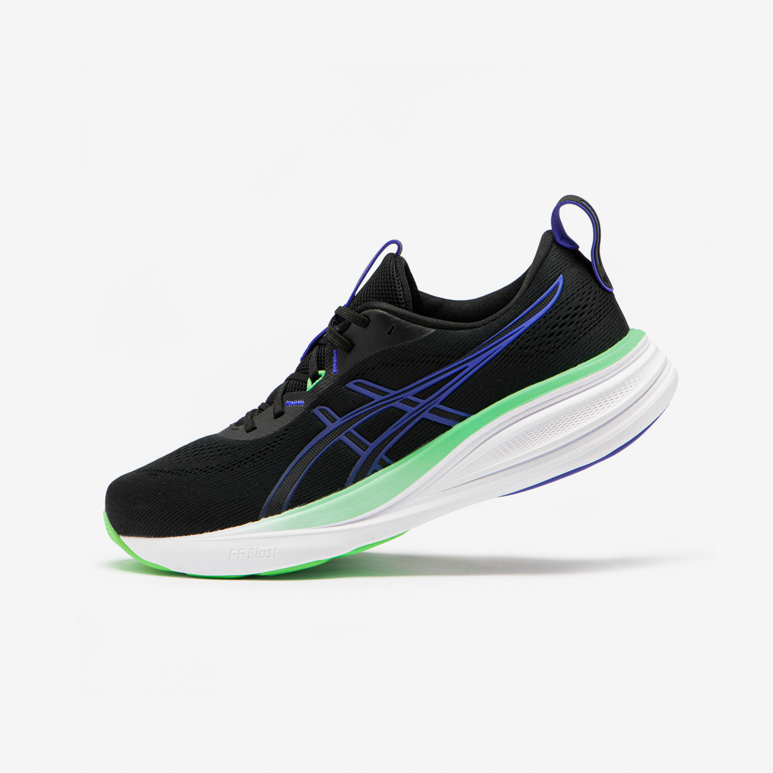Chaussure running homme, Asics Gel Pulse 17 noir et vert