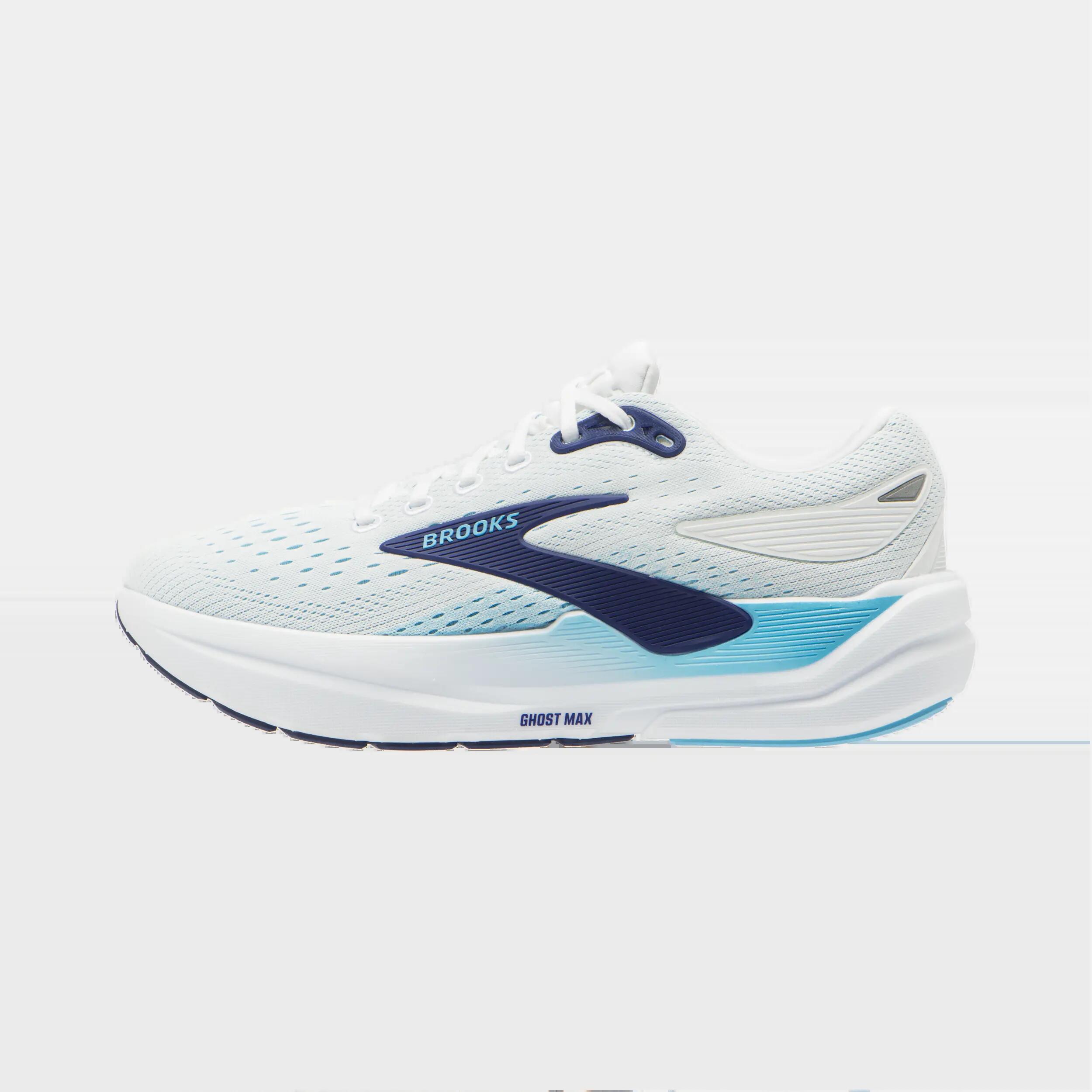 Încălțăminte de alergare Brooks Ghost Max 3 alb și albastru bărbați 2/8